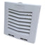 Used Hoffman Pentair HG0500404 Exhaust/Vent Grille 5" x 5", IP54, RAL 7035 Light Gray