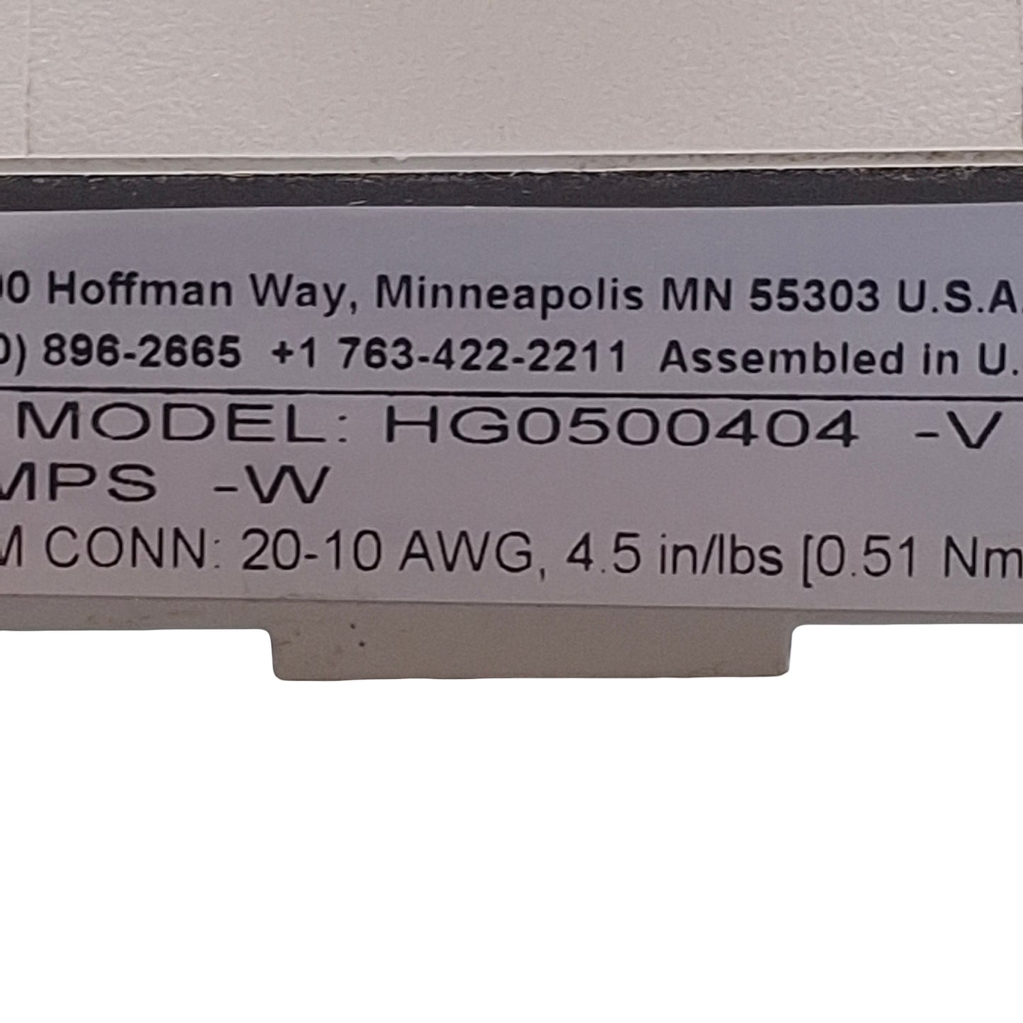 Used Hoffman Pentair HG0500404 Exhaust/Vent Grille 5" x 5", IP54, RAL 7035 Light Gray