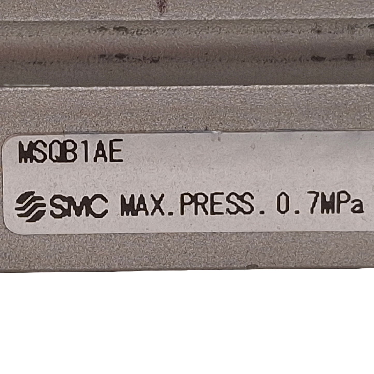 Used SMC MSQB1AE Pneumatic Rotary Table, ø6mm Bore, 190° Rotation, 0.1-0.7MPa, M3x0.5