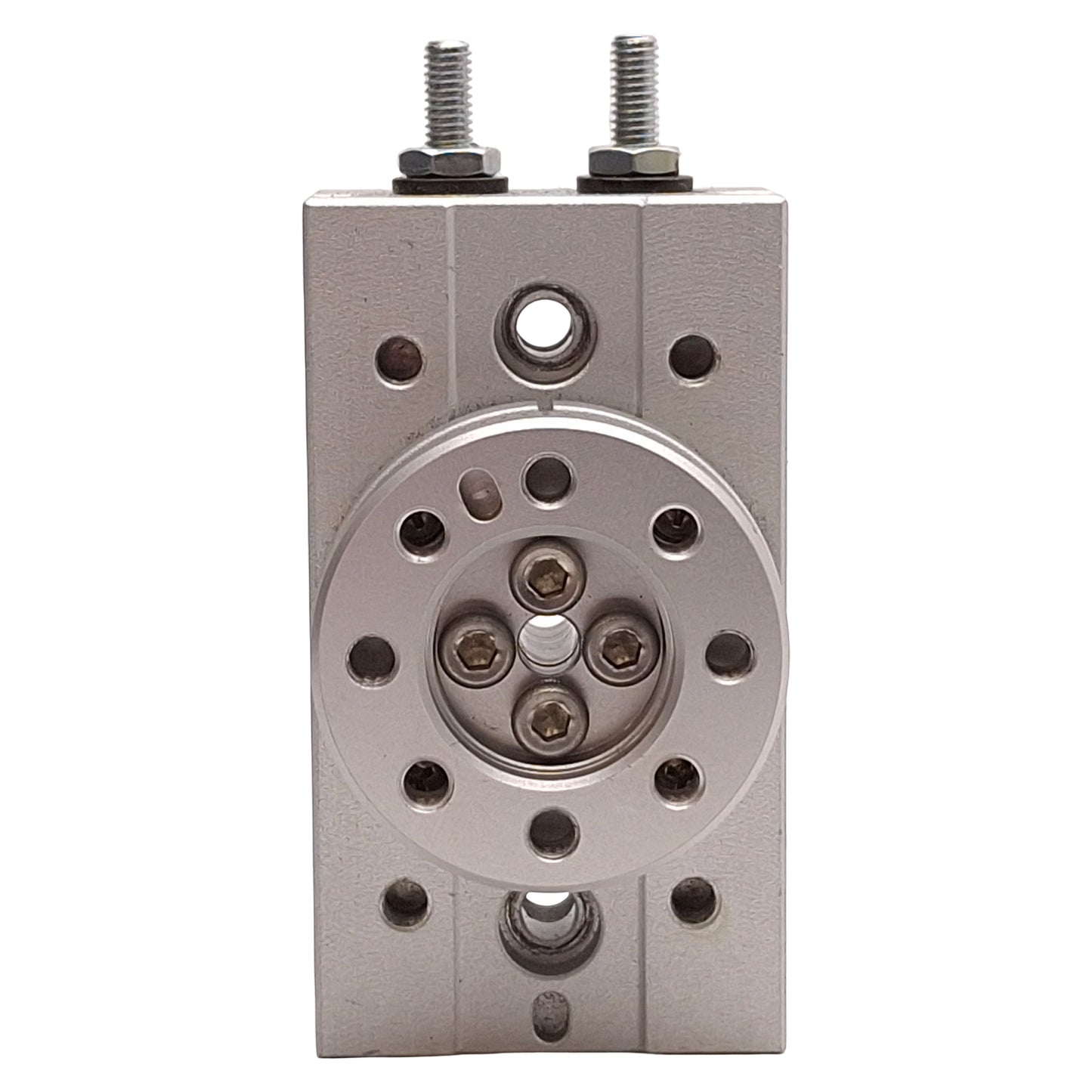 Used SMC MSQB1AE Pneumatic Rotary Table, ø6mm Bore, 190° Rotation, 0.1-0.7MPa, M3x0.5