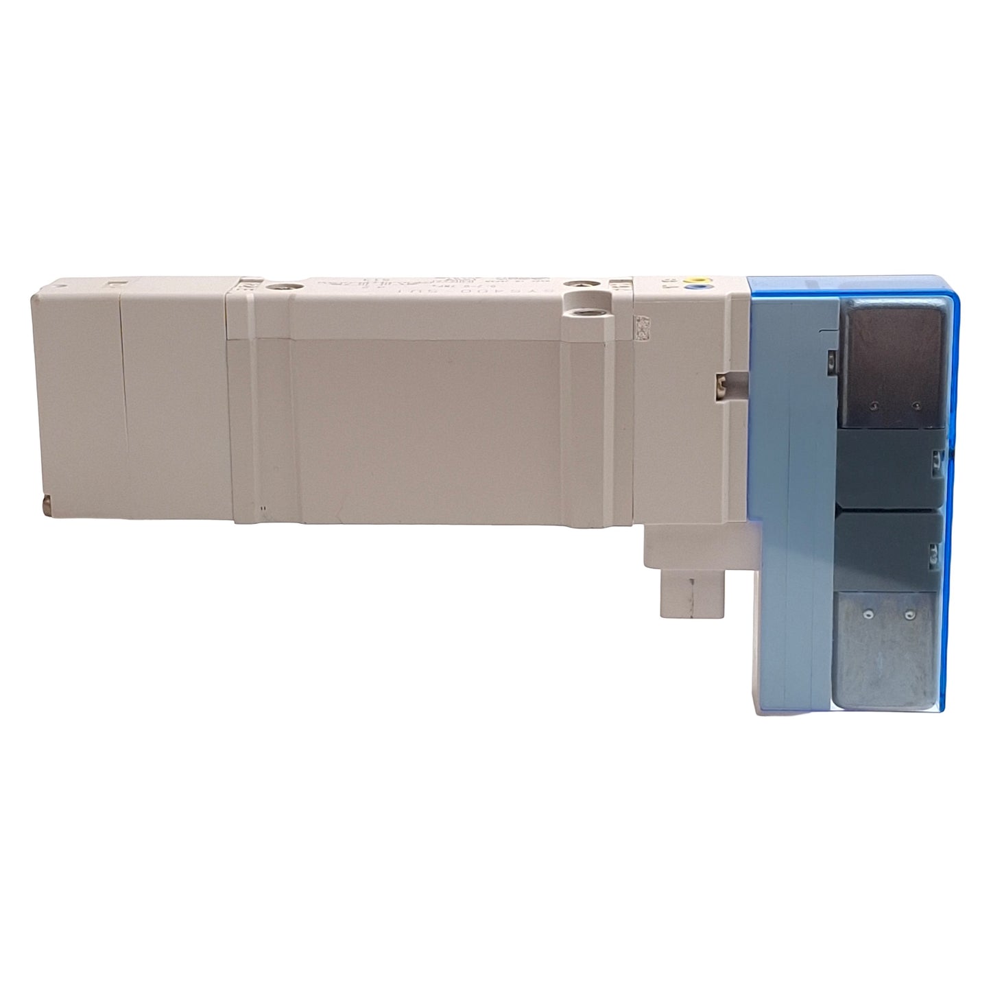 Used SMC SY5400-5U1 Solenoid Valve, 3-Position Exhaust Center, 0.2-0.7MPa, 24VDC Coil