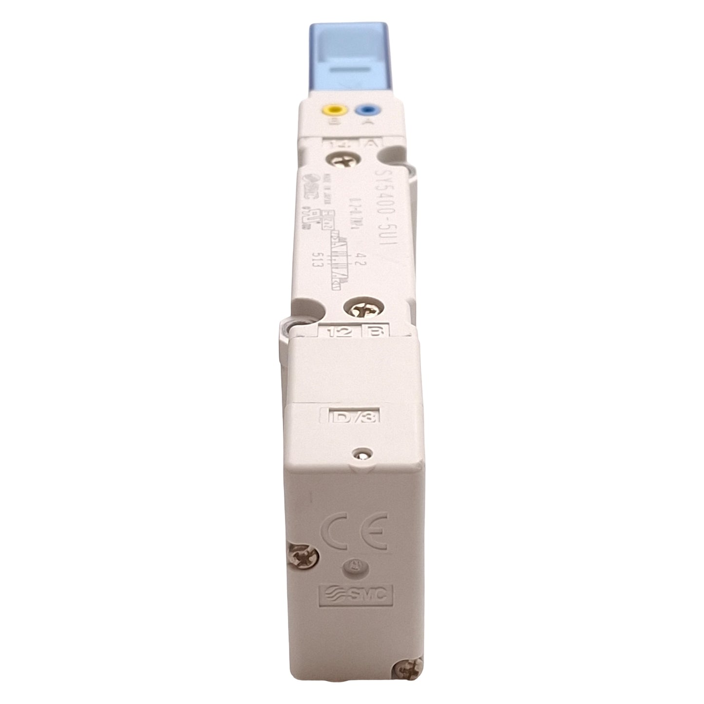 Used SMC SY5400-5U1 Solenoid Valve, 3-Position Exhaust Center, 0.2-0.7MPa, 24VDC Coil