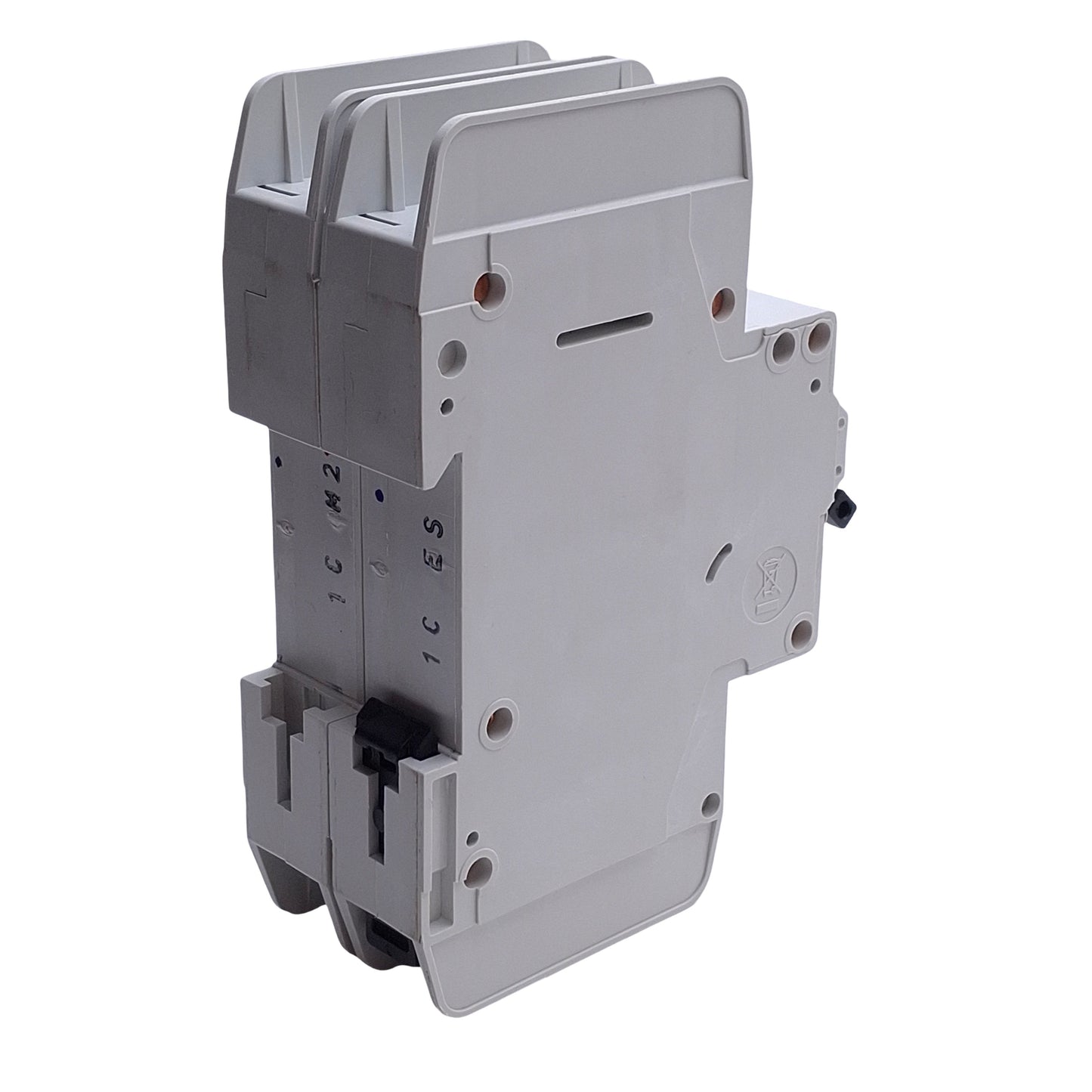 Used Eaton FAZ-C1/2-NA Circuit Breaker, 2-Pole 1A, 480Y/277VAC 48VDC, DIN Rail