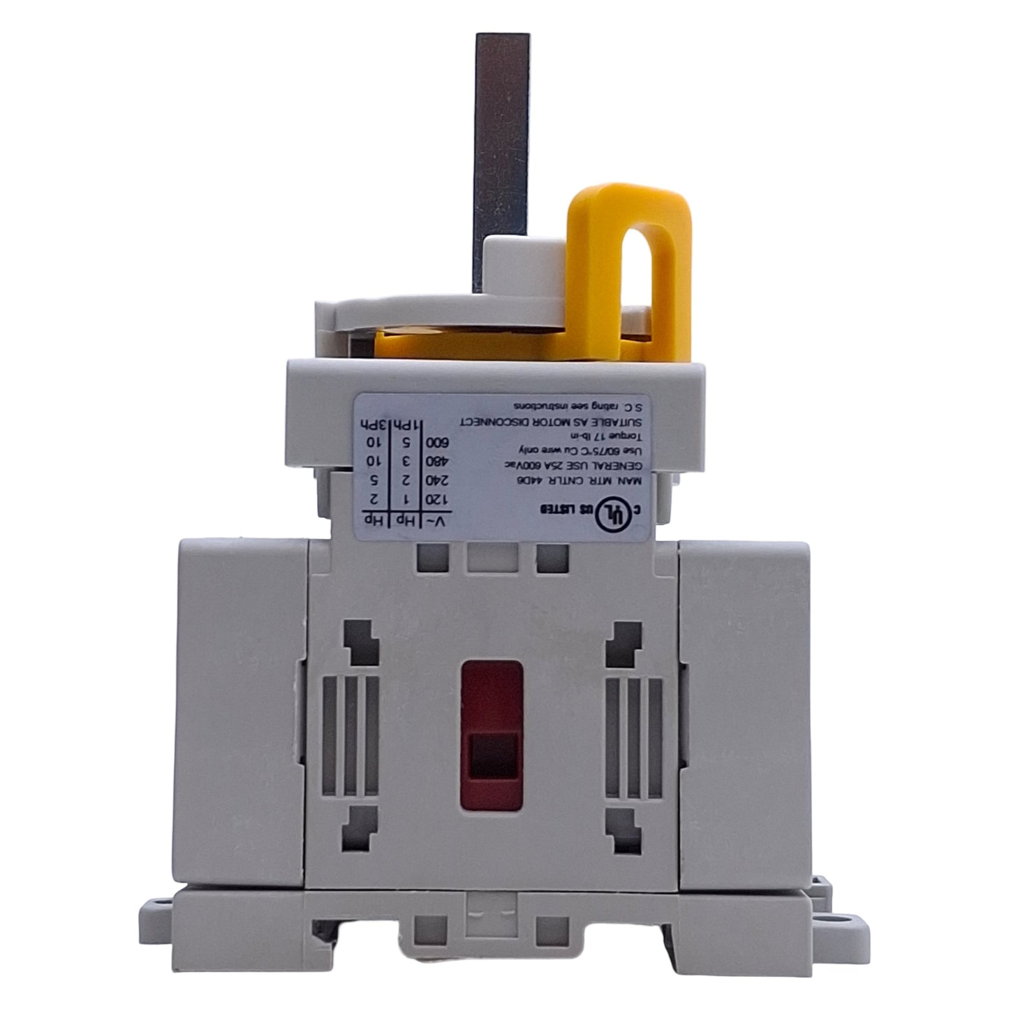 Used Allen Bradley 194E-A25-1753 Ser. B Load Disconnect Switch, 3-Pole, 25A 600VAC