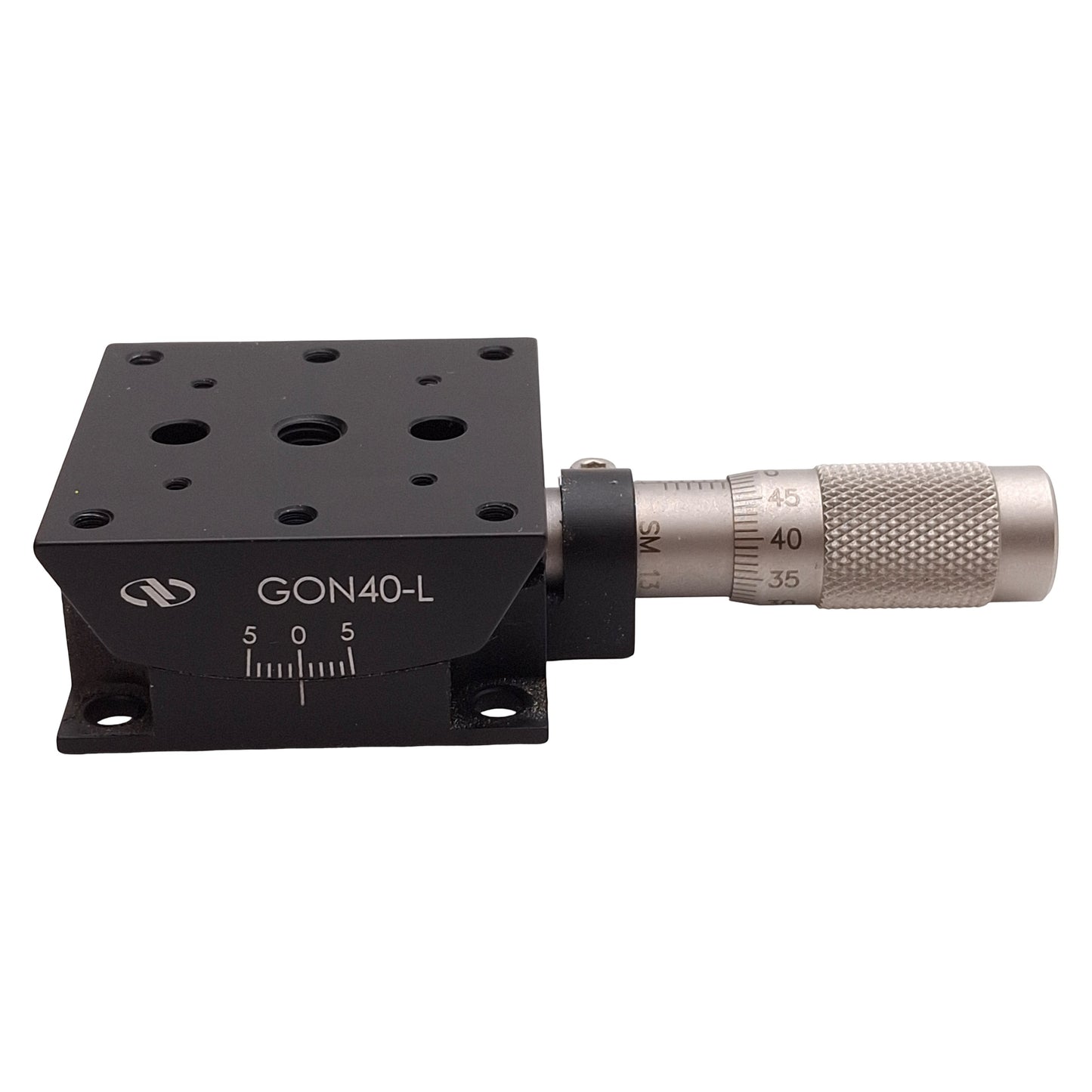 Used Newport GON40-L Lower Goniometric Stage, ±5° Range, 40mm x 40mm, 22N Load