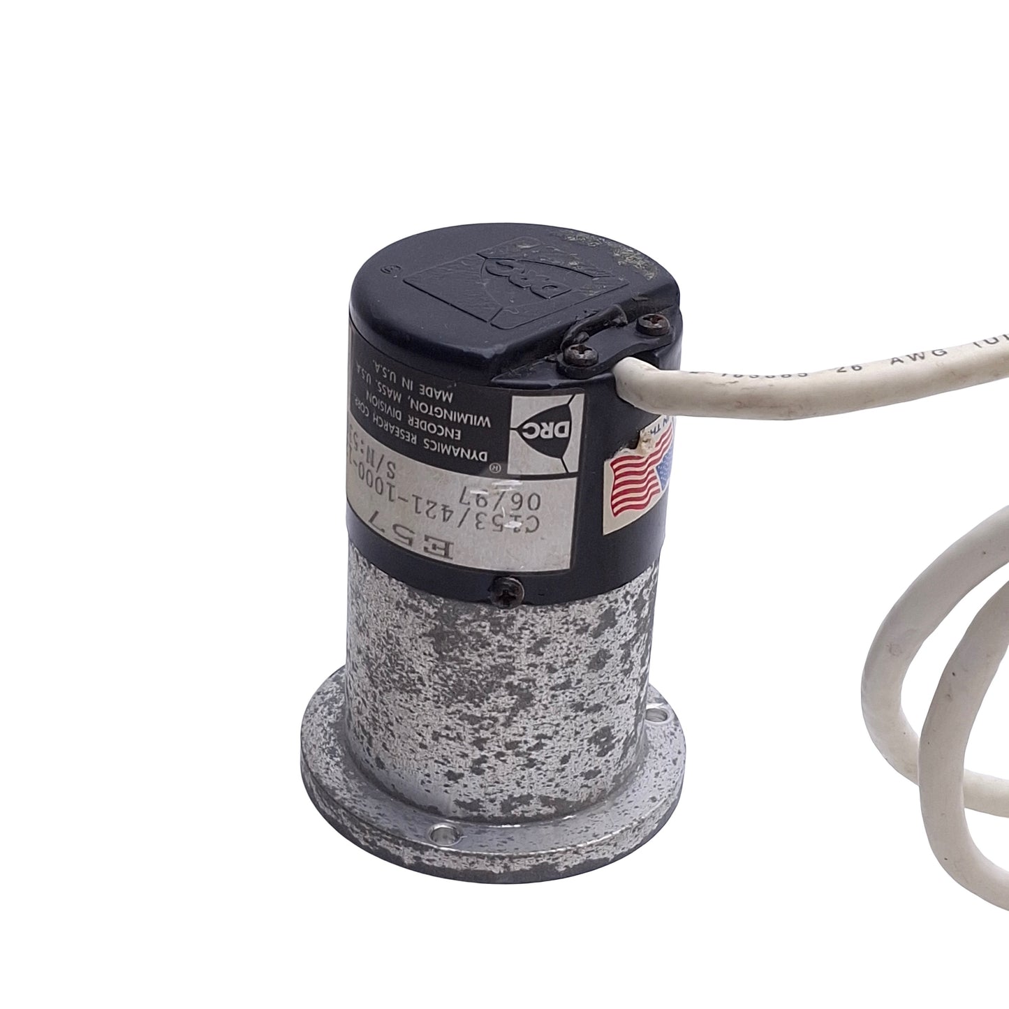Used Dynamics Research Corp C153/421-1000-120CBV Encoder ø0.250in Shaft 5VDC 1000ppr