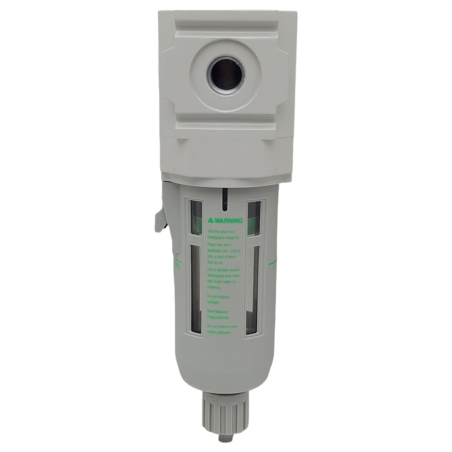 Used CKD M2000-8-W-S Oil Mist Filter, 0.1-1MPa, Rc1/4, 0.3µm Filtration, 25cm³ Drain