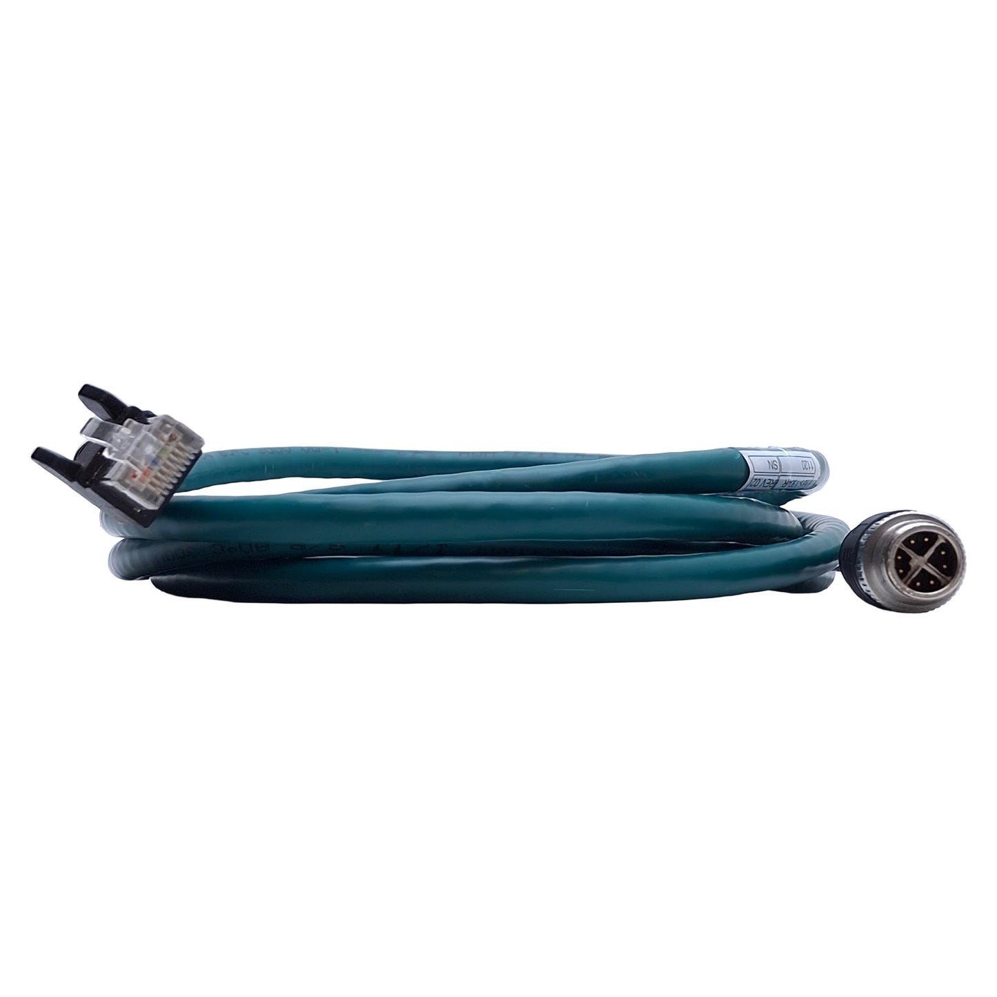 Used Cognex CCB-84901-2001-02 In-Sight Ethernet Cable RJ45 to M12 (X-Coded) 8-Pin, 2m