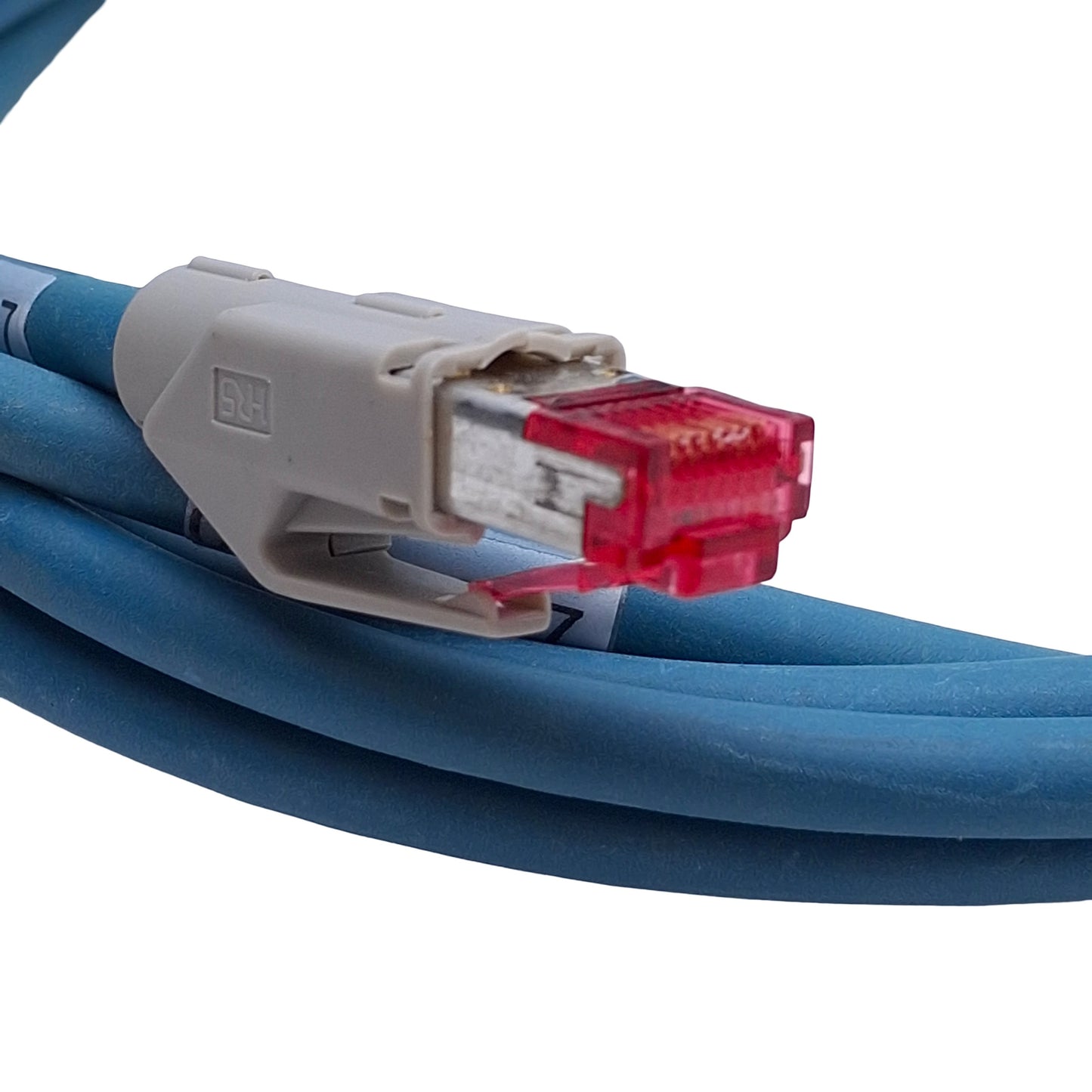 Used Keyence OP-88086 Ethernet Extension Cable M12 4-Pin To RJ45, 2m Length