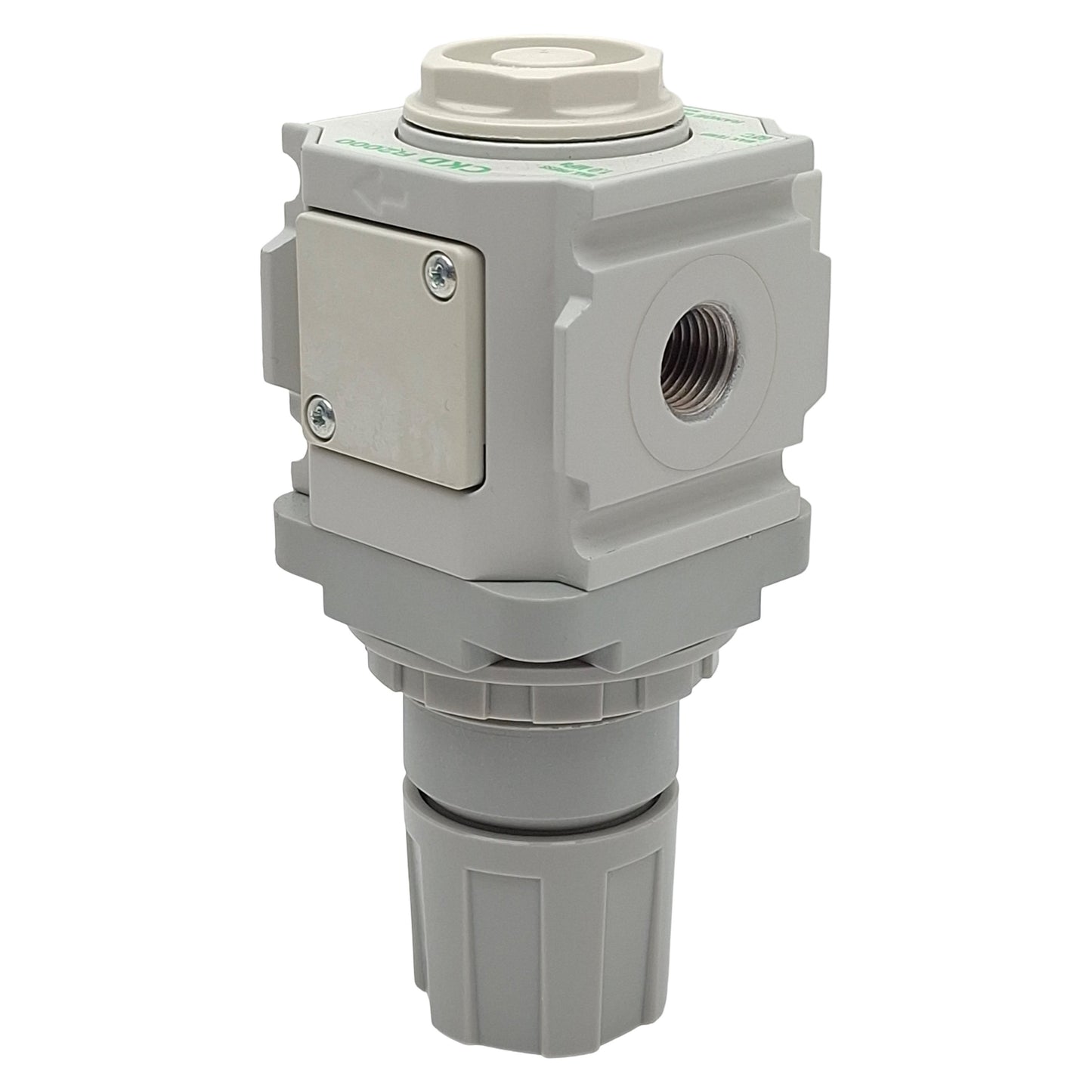 Used CKD R2000-8-W Pneumatic Regulator, 0.05-0.85MPa Set, 1.0MPa Max, Rc1/4