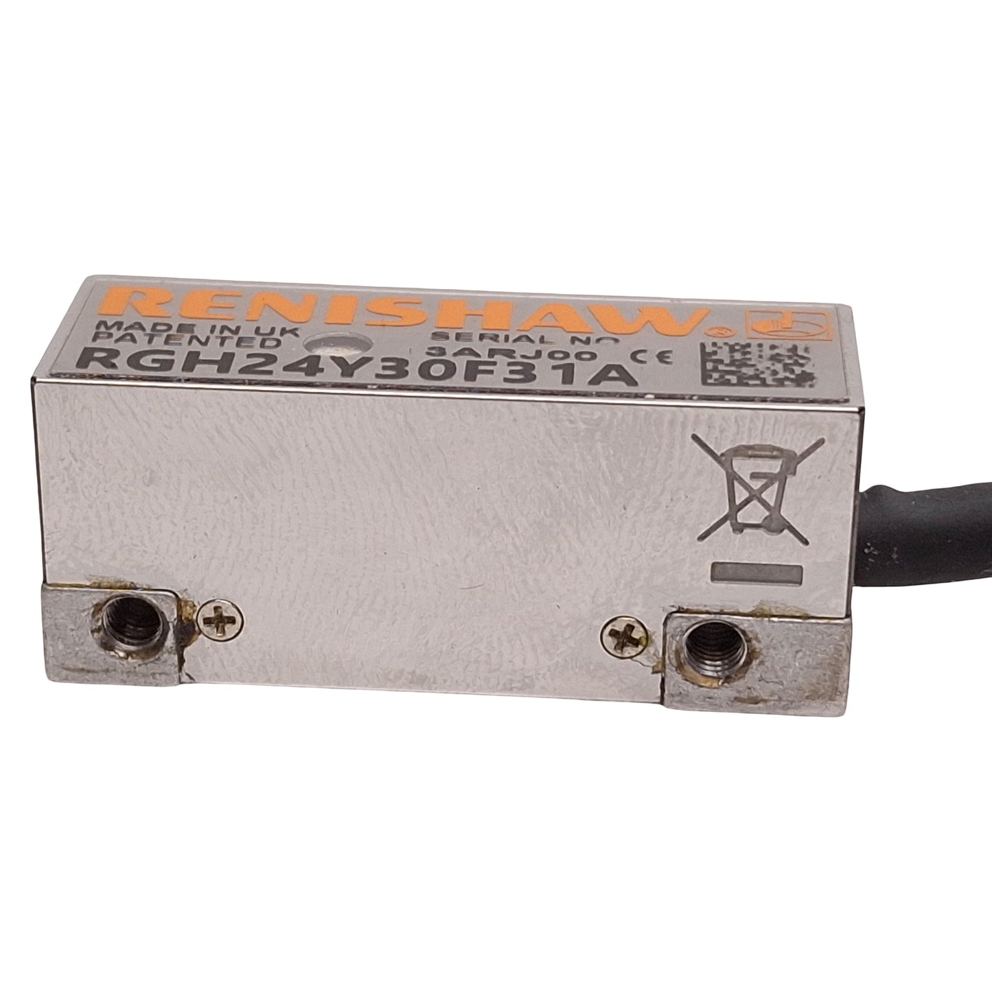 Used Renishaw RGH24Y30F31A Optical Linear Encoder Read Head, 0.1µm, 8MHz, 3.0m Cable