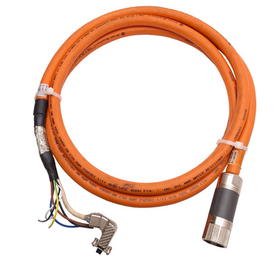Used Allen Bradley 2090-CSBM1DF-18AF04 Kinetix Hybrid Power/Feedback/Brake Cable, 3m