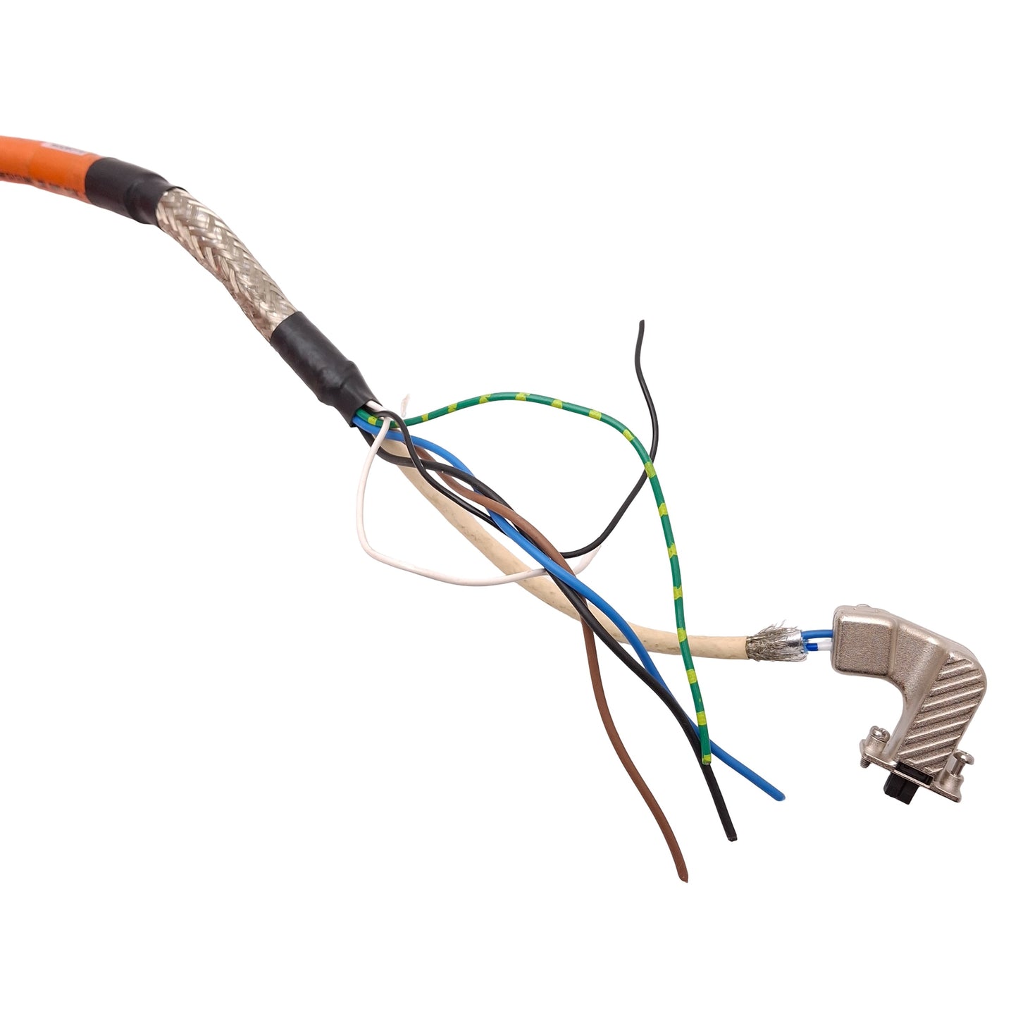 Used Allen Bradley 2090-CSBM1DF-18AF07 Kinetix Hybrid Power/Feedback/Brake Cable, 5m