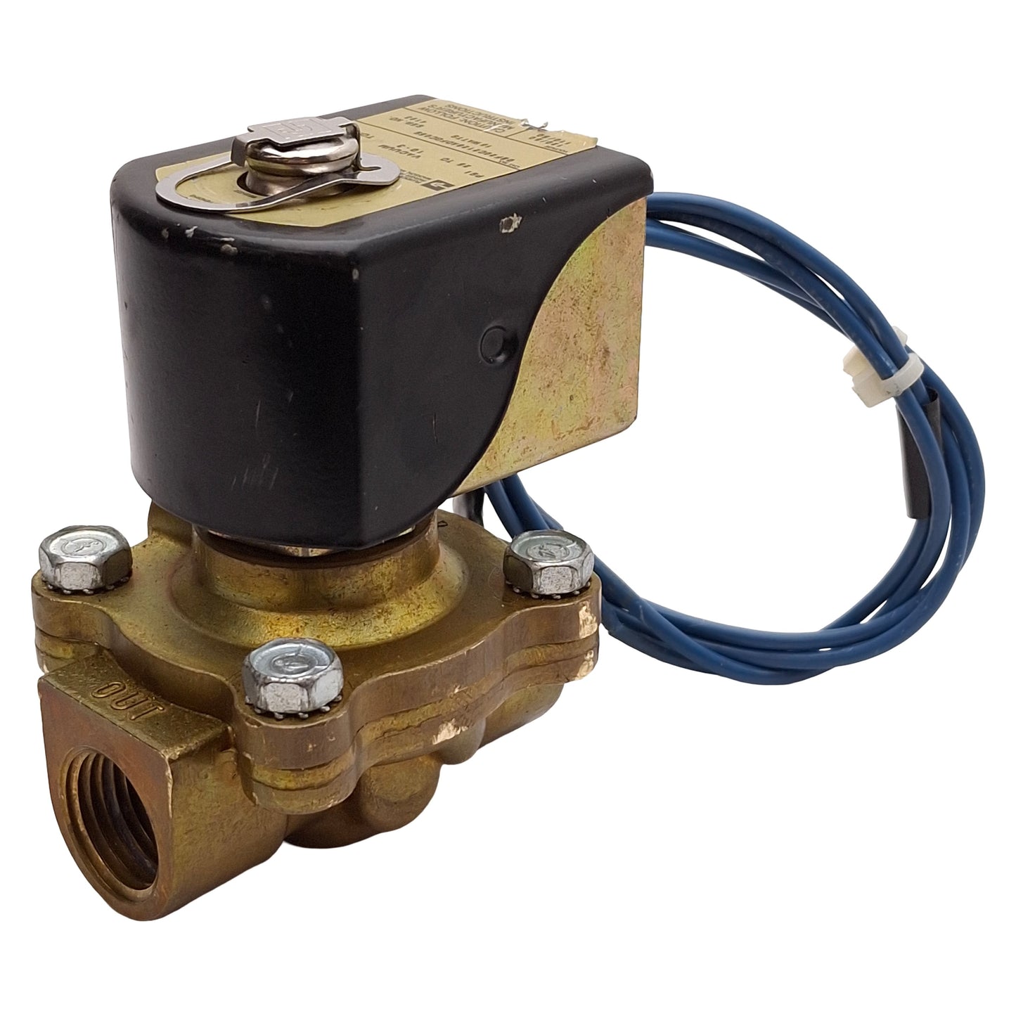 Used Parker 08F20C2128ADFGC05S Solenoid Valve, Vacuum-25psi, 1/2in NPT, 120VAC Coil
