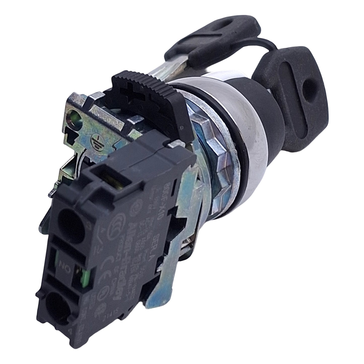 Used Allen Bradley 800FM-KM21 22mm Keyed Selector Switch, 2-Position, Maintained, 1NO