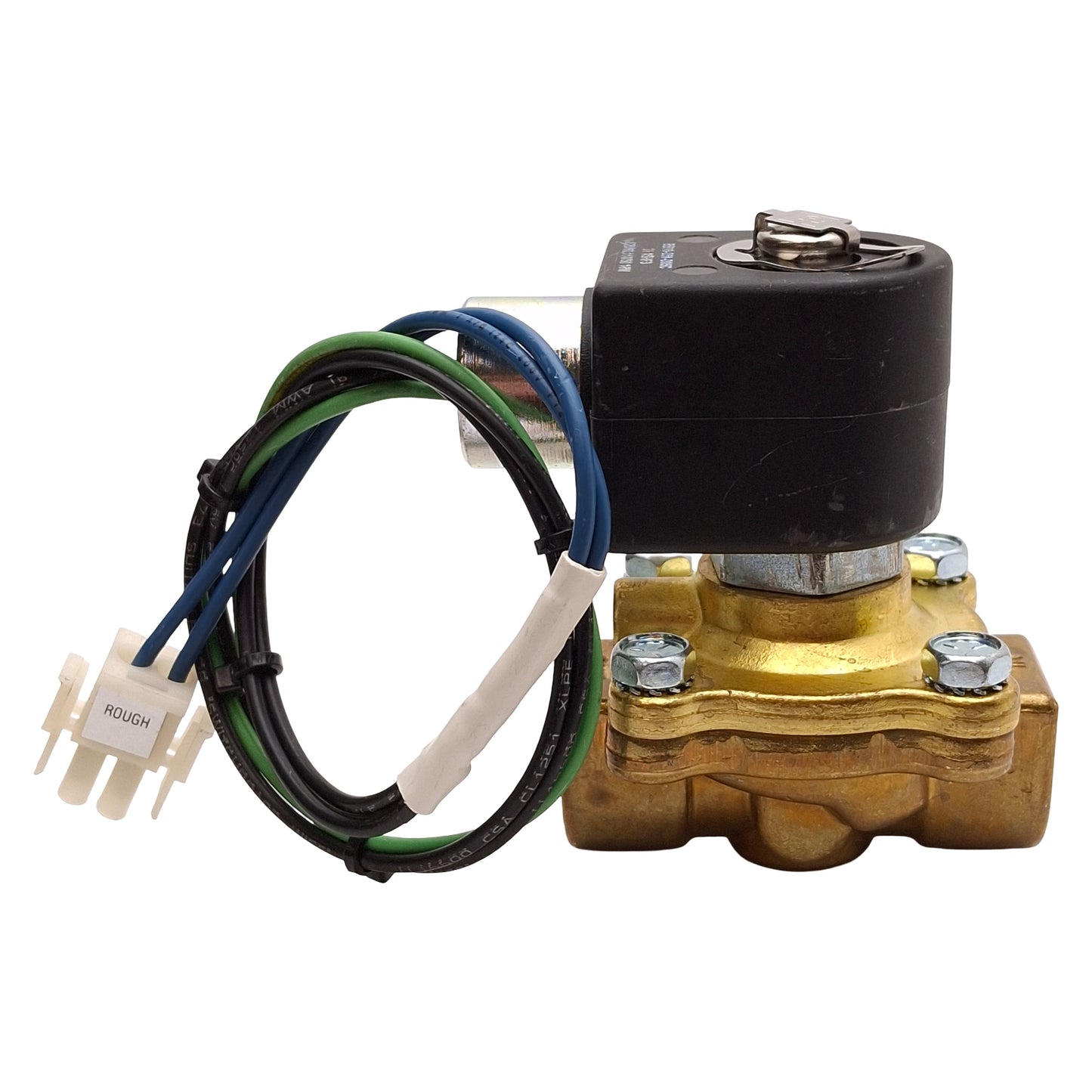 Used Parker 08F20C2228ADFGC05 Solenoid Valve, 0-15psi, 1/2in NPT, 120VAC Coil