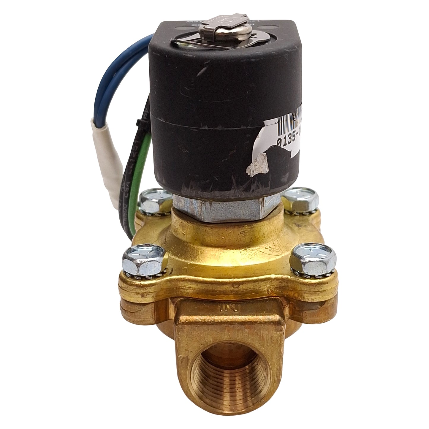 Used Parker 08F20C2228ADFGC05 Solenoid Valve, 0-15psi, 1/2in NPT, 120VAC Coil