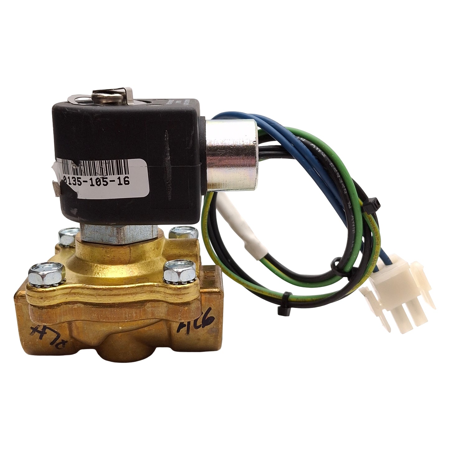 Used Parker 08F20C2228ADFGC05 Solenoid Valve, 0-15psi, 1/2in NPT, 120VAC Coil