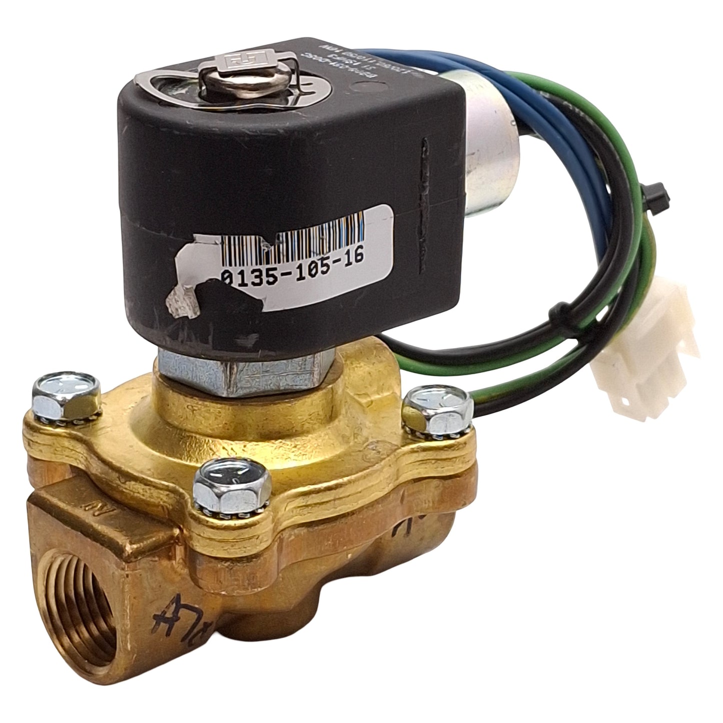 Used Parker 08F20C2228ADFGC05 Solenoid Valve, 0-15psi, 1/2in NPT, 120VAC Coil