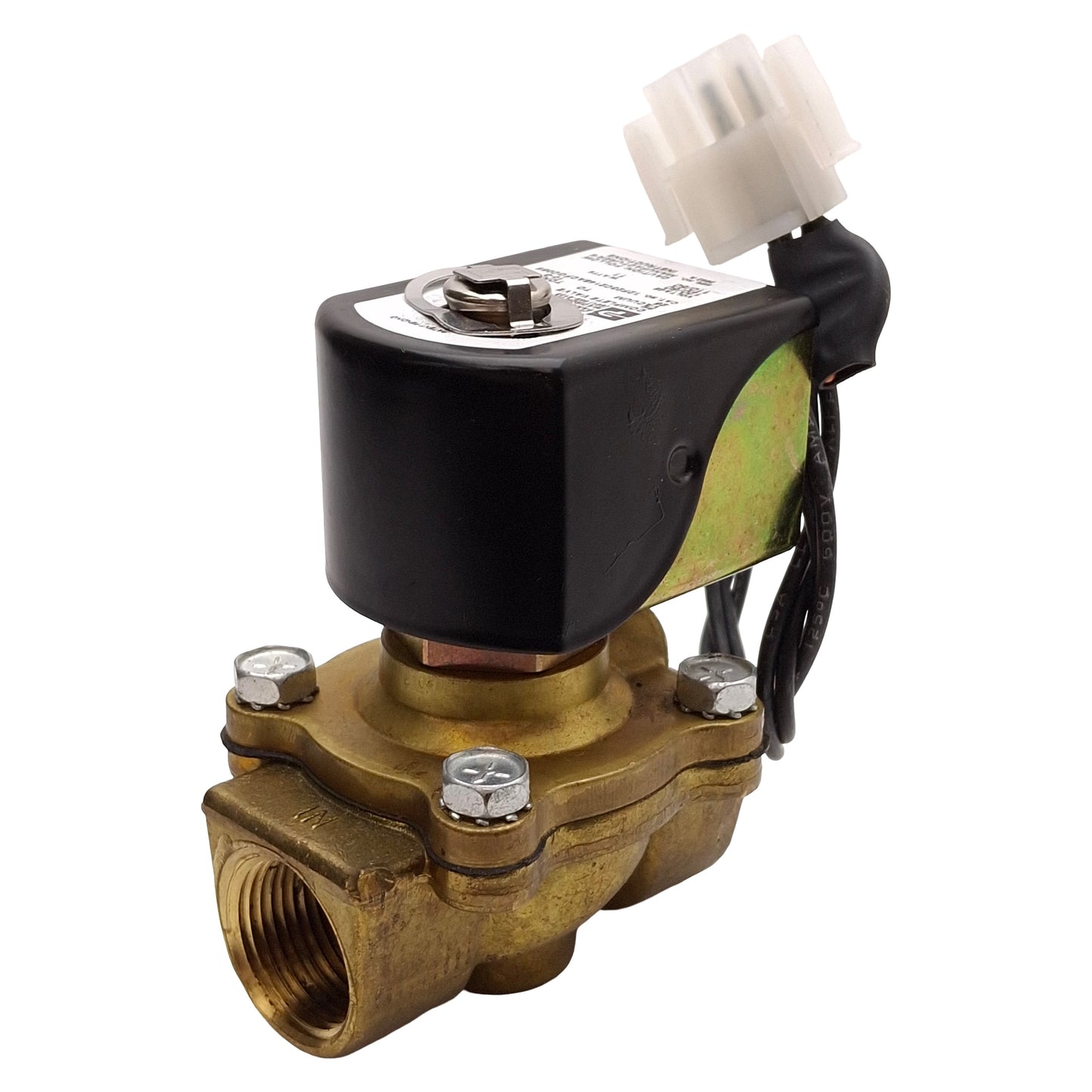 Used Parker 12F23C2148ACFGC05S Solenoid Valve, Vacuum-25psi, 3/4in NPT, 120VAC Coil