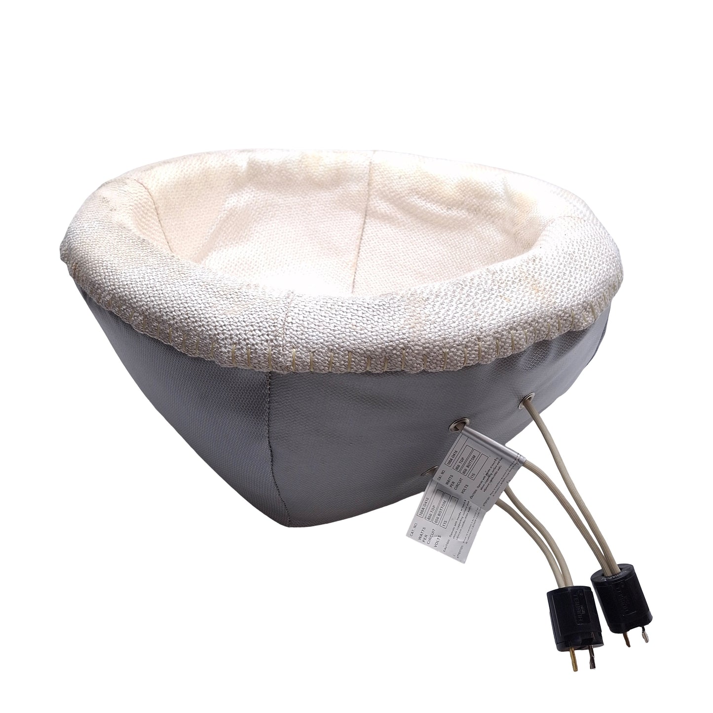 Used Glas-Col 100A O416 Fabric Hemispherical Heating Mantle 115VAC, 650W x 2, 12Liter