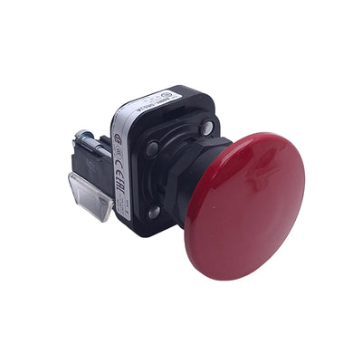 New Allen Bradley 800H-DR6JA Jumbo Red Mushroom Momentary Pushbutton Switch, 1NO-1NC