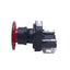 New Allen Bradley 800H-DR6JA Jumbo Red Mushroom Momentary Pushbutton Switch, 1NO-1NC