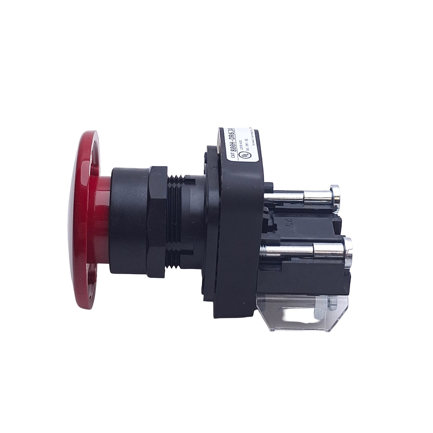 New Allen Bradley 800H-DR6JA Jumbo Red Mushroom Momentary Pushbutton Switch, 1NO-1NC