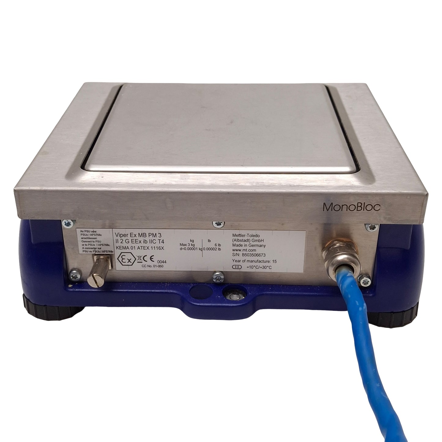 Used Mettler Toledo Viper EX MB PM 3 MonoBloc Precision Scale, 6lbs x 0.00002lbs
