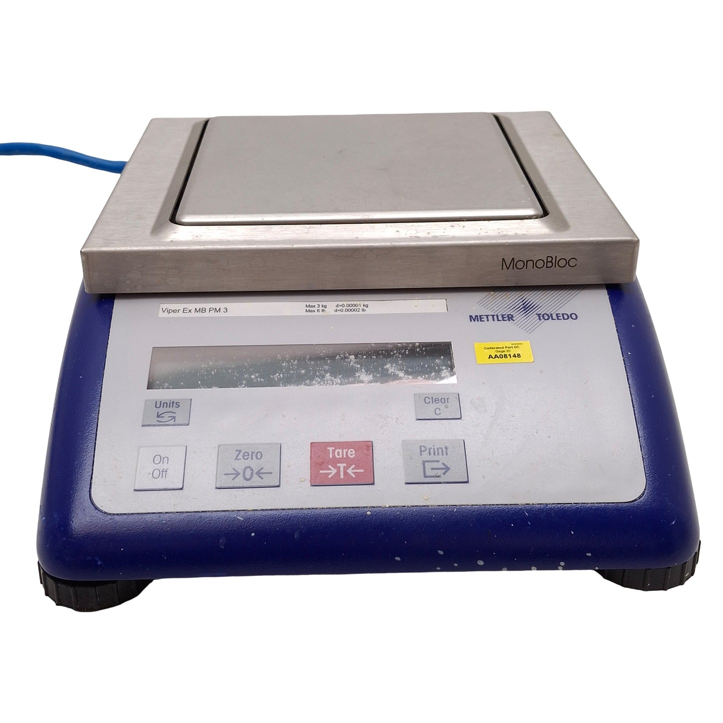 Used Mettler Toledo Viper EX MB PM 3 MonoBloc Precision Scale, 6lbs x 0.00002lbs