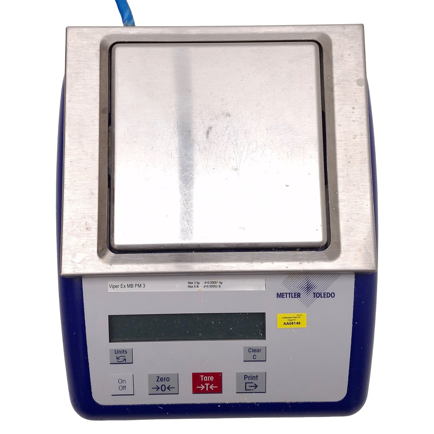 Used Mettler Toledo Viper EX MB PM 3 MonoBloc Precision Scale, 6lbs x 0.00002lbs