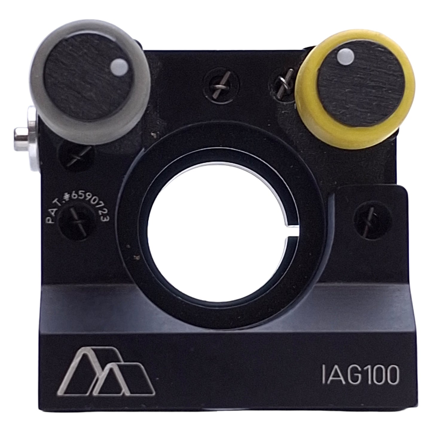 Used Siskiyou IAG100 Gimbal Mount ø1in Bore, 8° Travel/Axis, 100TPI Adjuster Knobs