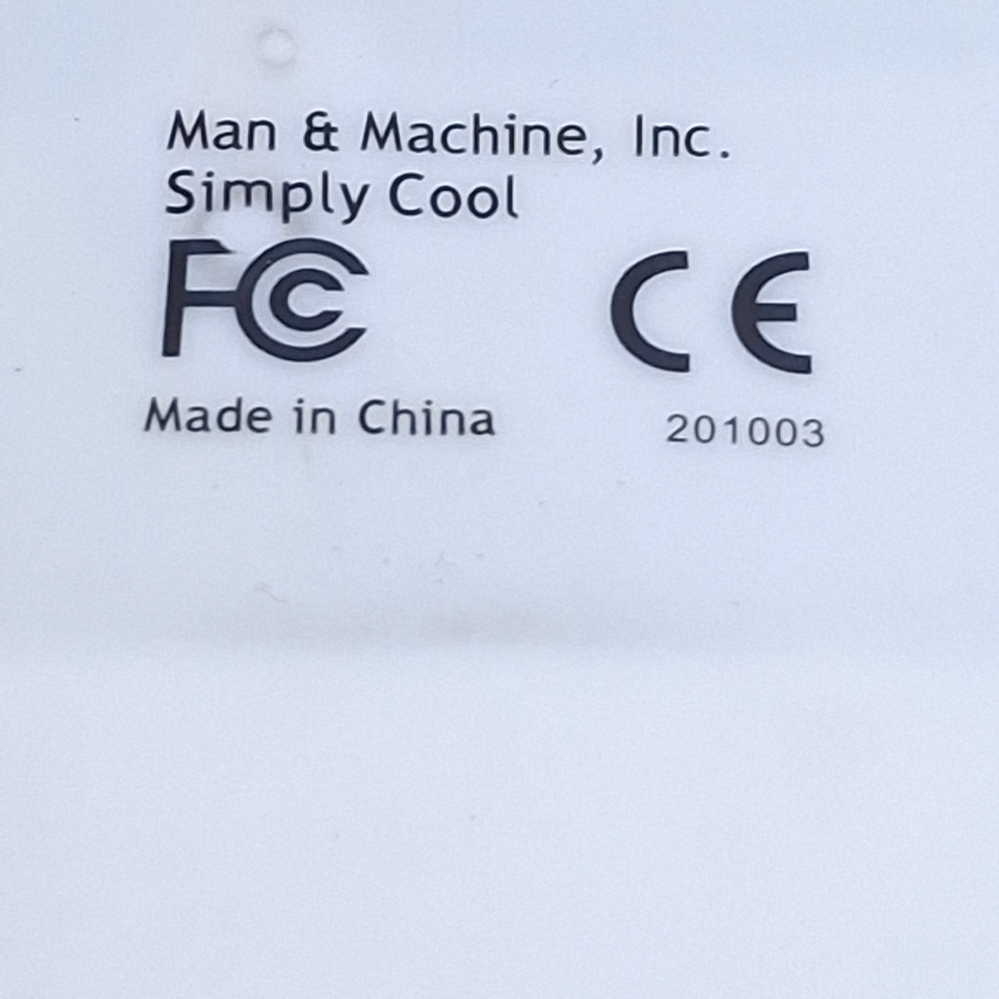 Used Man & Machine Simply Cool Drip Proof Full Size Keyboard USB, 15x5.5in, 6ft Cable