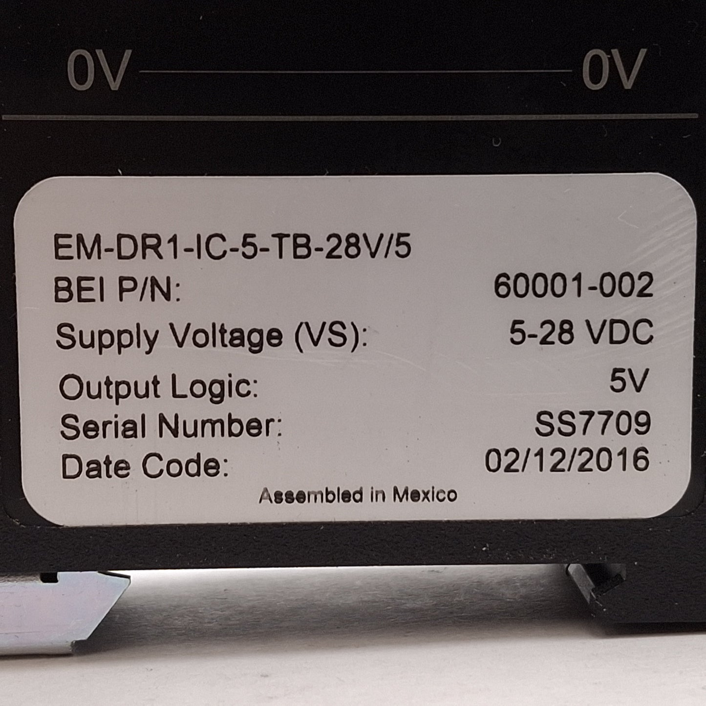 Used BEI EM-DR1-IC-5-TB-28V/5 Optical Isolator Module, 5-28VDC Supply, 5VDC Output
