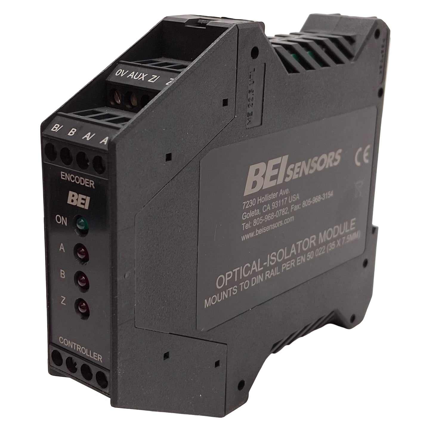 Used BEI EM-DR1-IC-5-TB-28V/5 Optical Isolator Module, 5-28VDC Supply, 5VDC Output