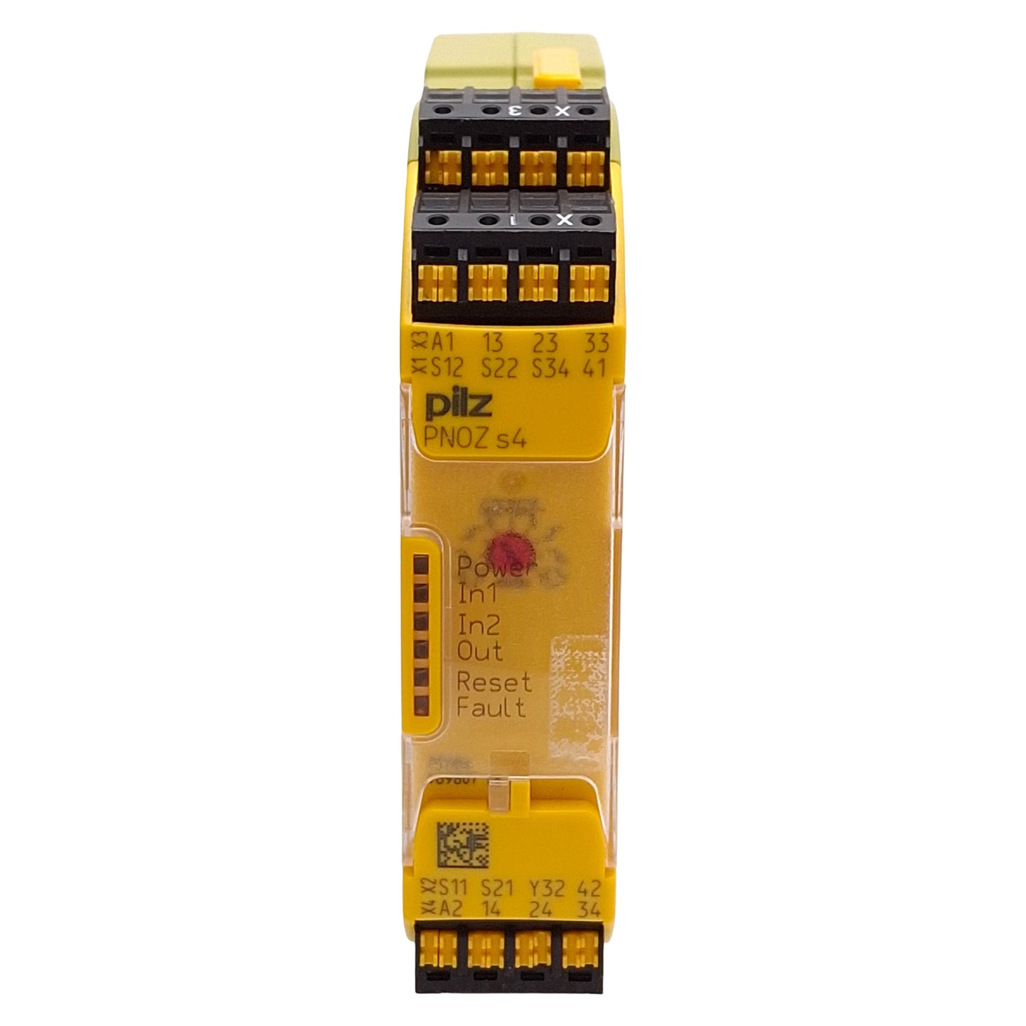 Used Pilz 751104 PNOZ s4 C 24VDC 3n/o 1n/c Safety Relay, 3NO+1NC, 24VDC, DIN Rail