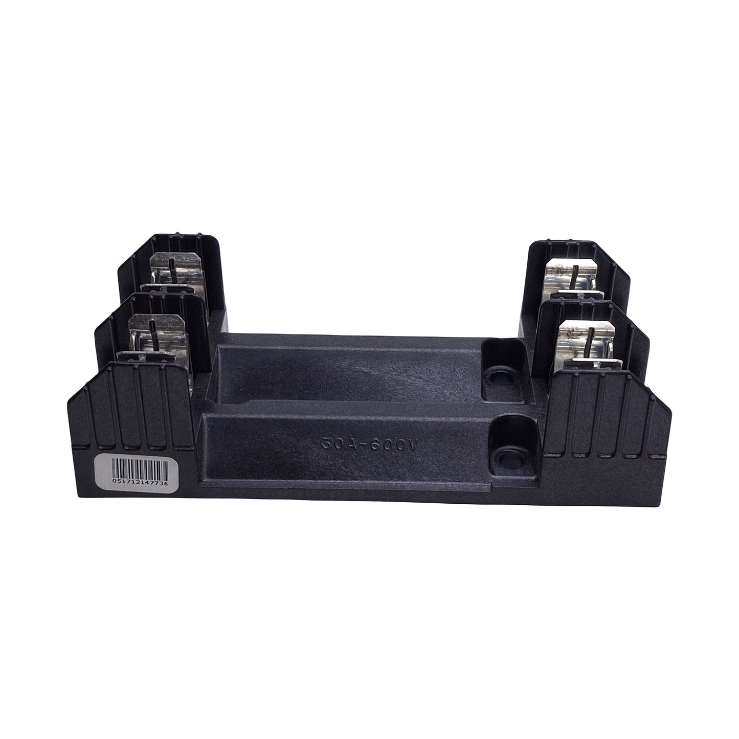 Used Bussmann R60030-2SR Fuse Holder Block, 2-Poles, Class R Fuse, 600VAC 30Amps
