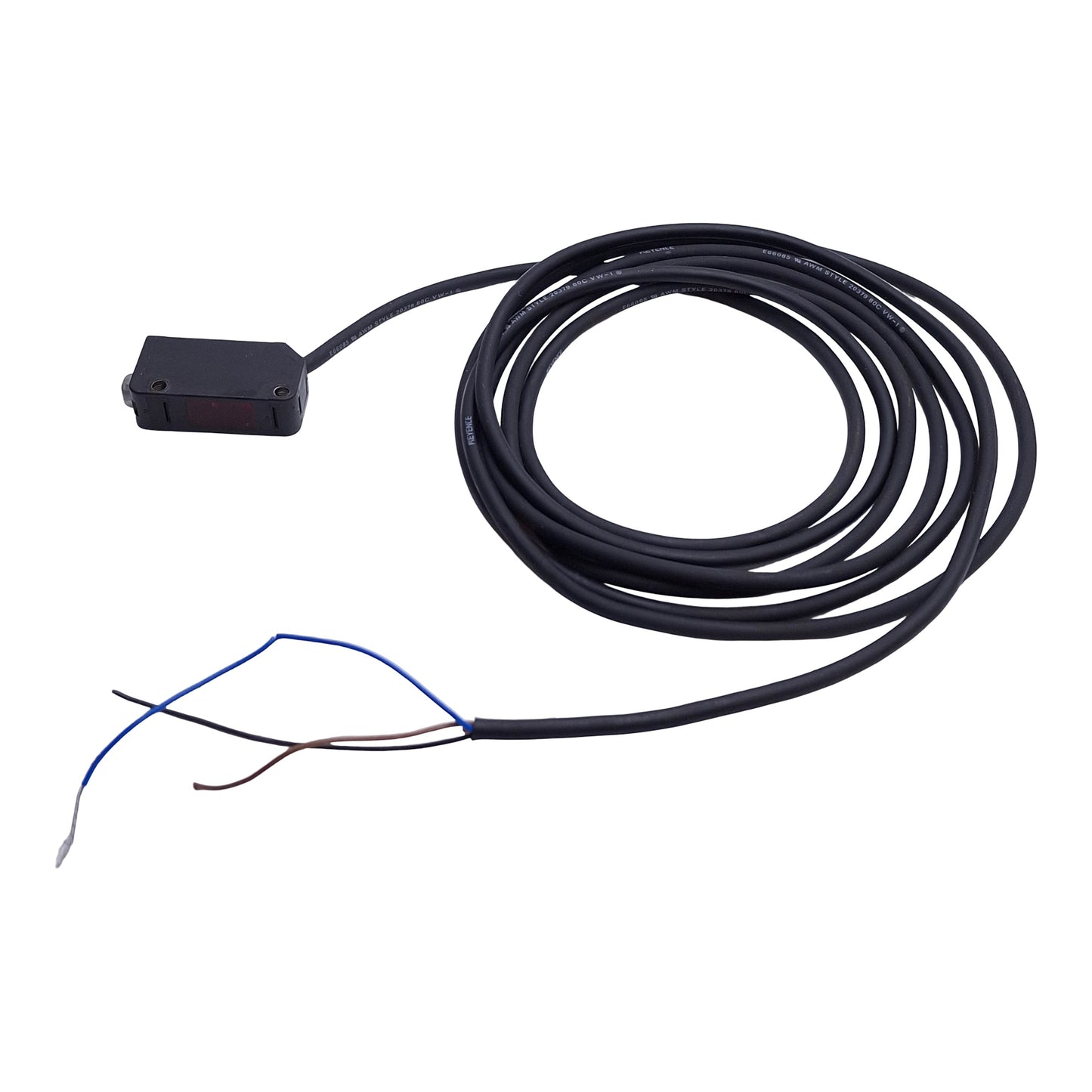 Used Keyence PZ-M61P Retroreflective Sensor, PNP Output, Visible Red, 0.1-1.5m