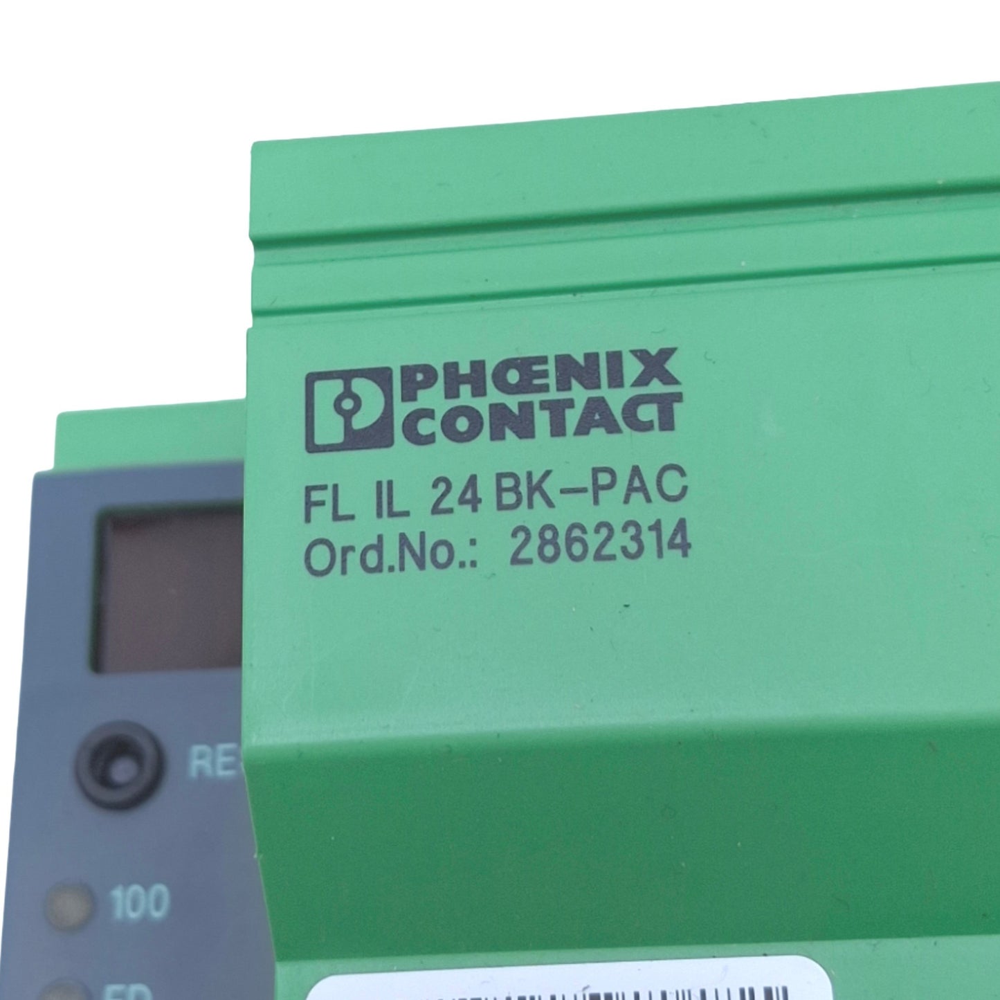 Used Phoenix Contact 2862314 FL IL 24 BK-PAC Ethernet Bus Coupler, 10/100Mbps, 24VDC