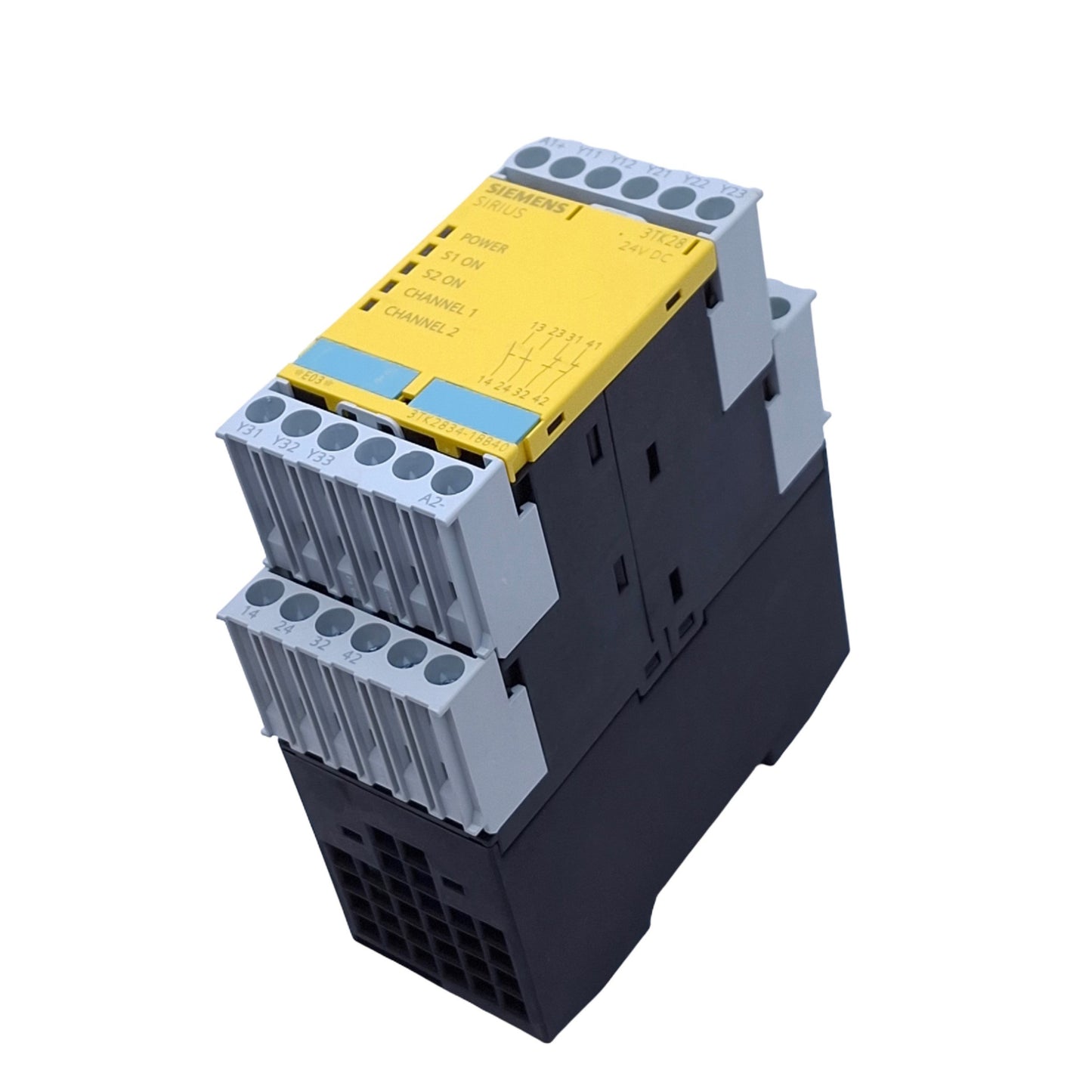 Used Siemens 3TK2834-1BB40 SIRIUS Safety Relay, 2NO 2NC, 24VDC In, DIN Rail
