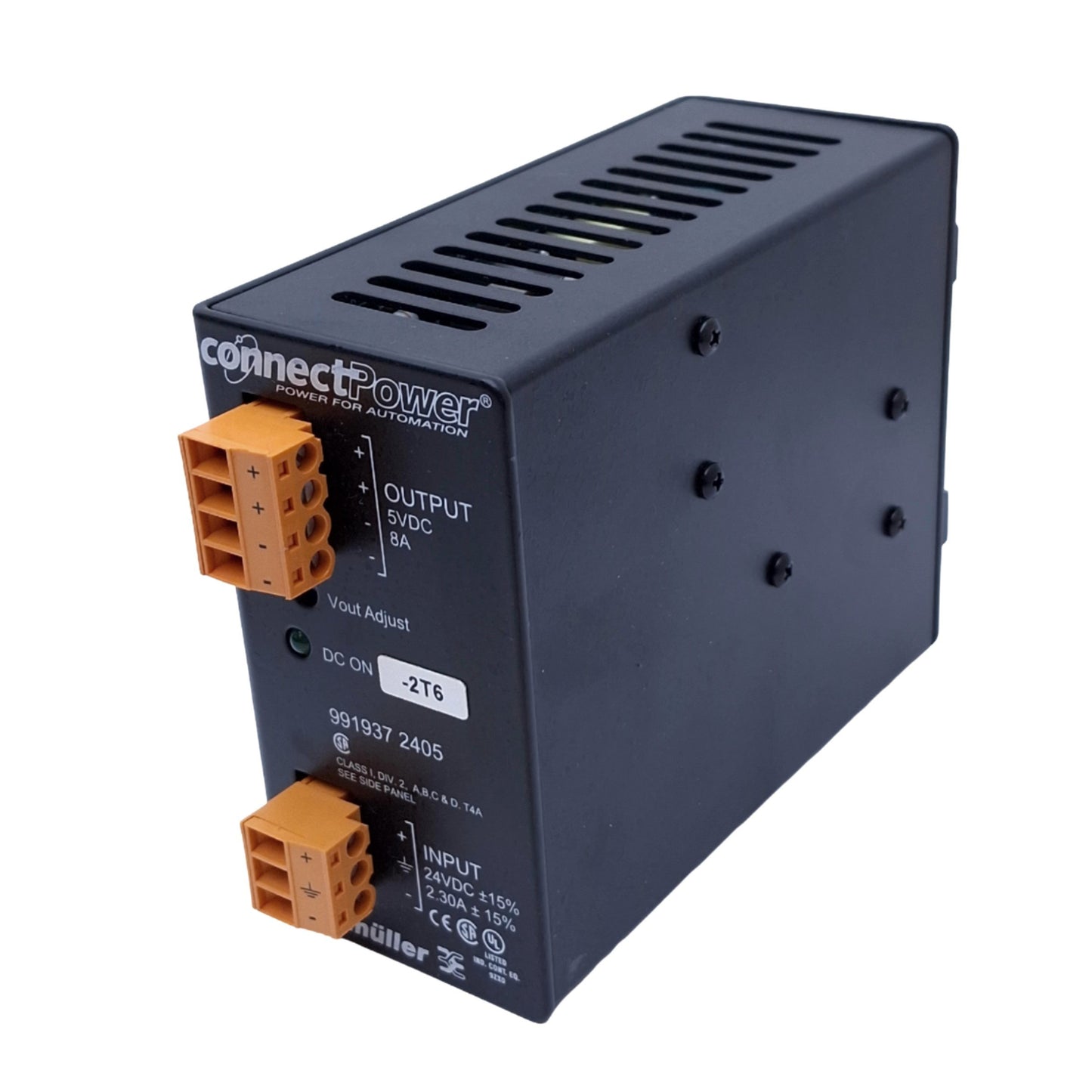 Used Weidmuller 9919372405 ConnectPower DC Power Supply, 24VDC In, 5VDC 8A Out