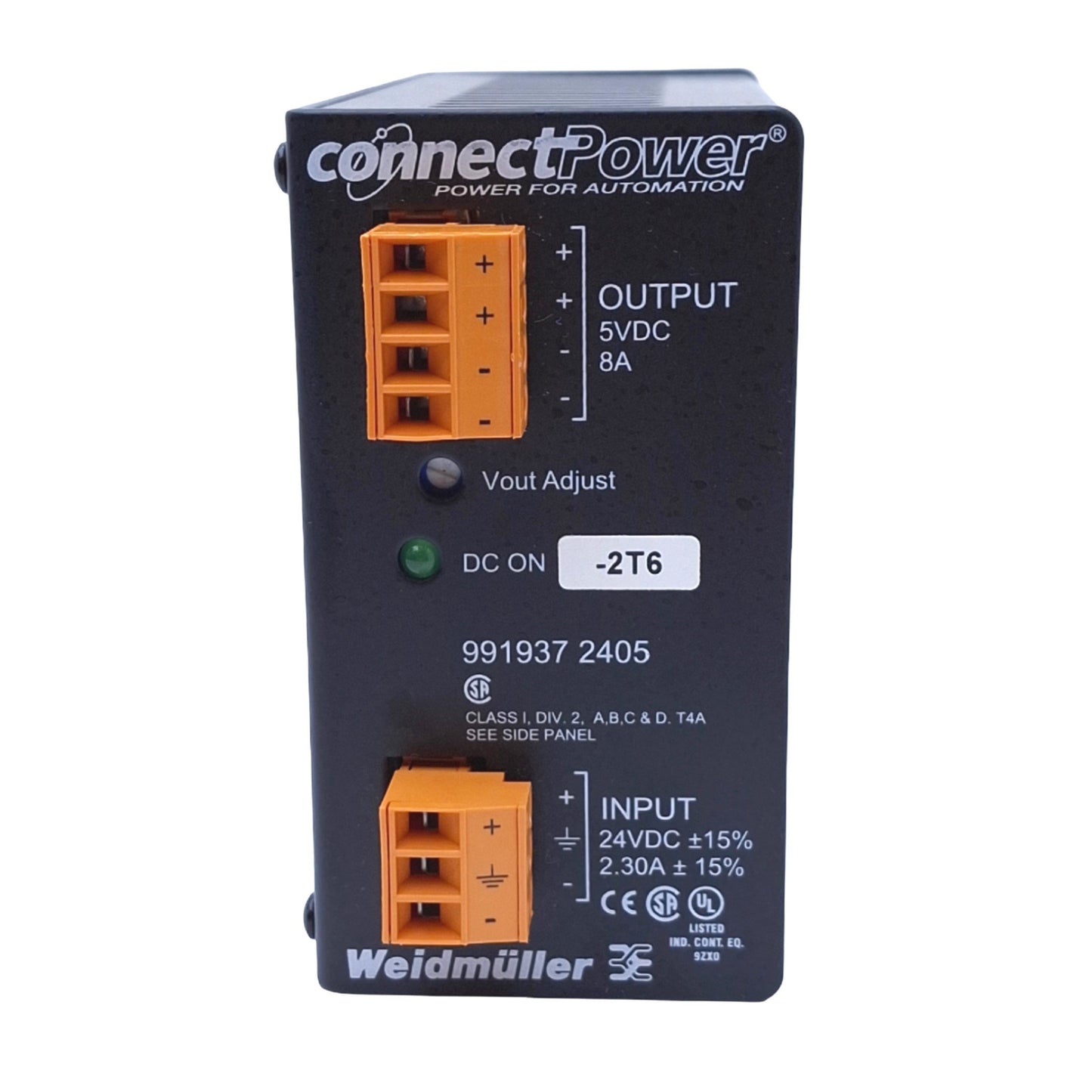 Used Weidmuller 9919372405 ConnectPower DC Power Supply, 24VDC In, 5VDC 8A Out