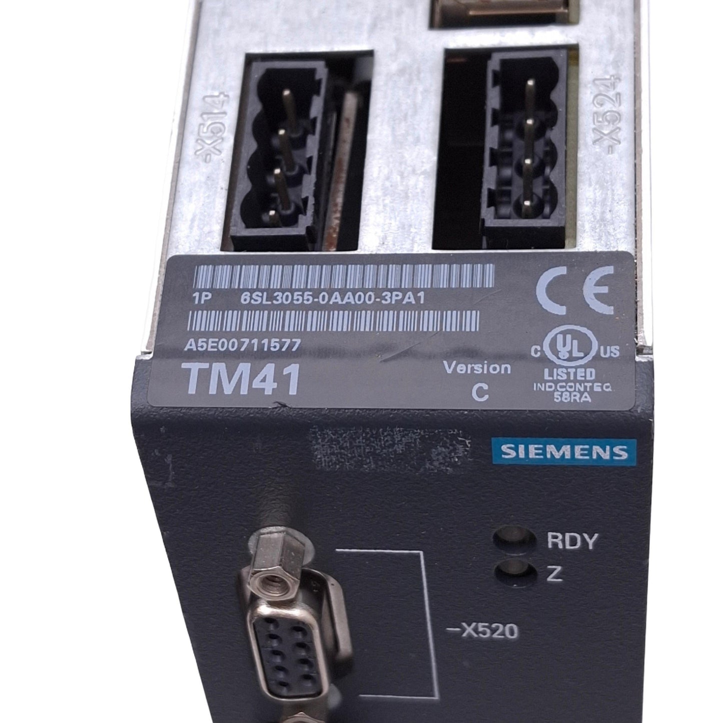 Used Siemens 6SL3055-0AA00-3PA1 SINAMICS TM41 Terminal Module for S120 Drive, 24VDC
