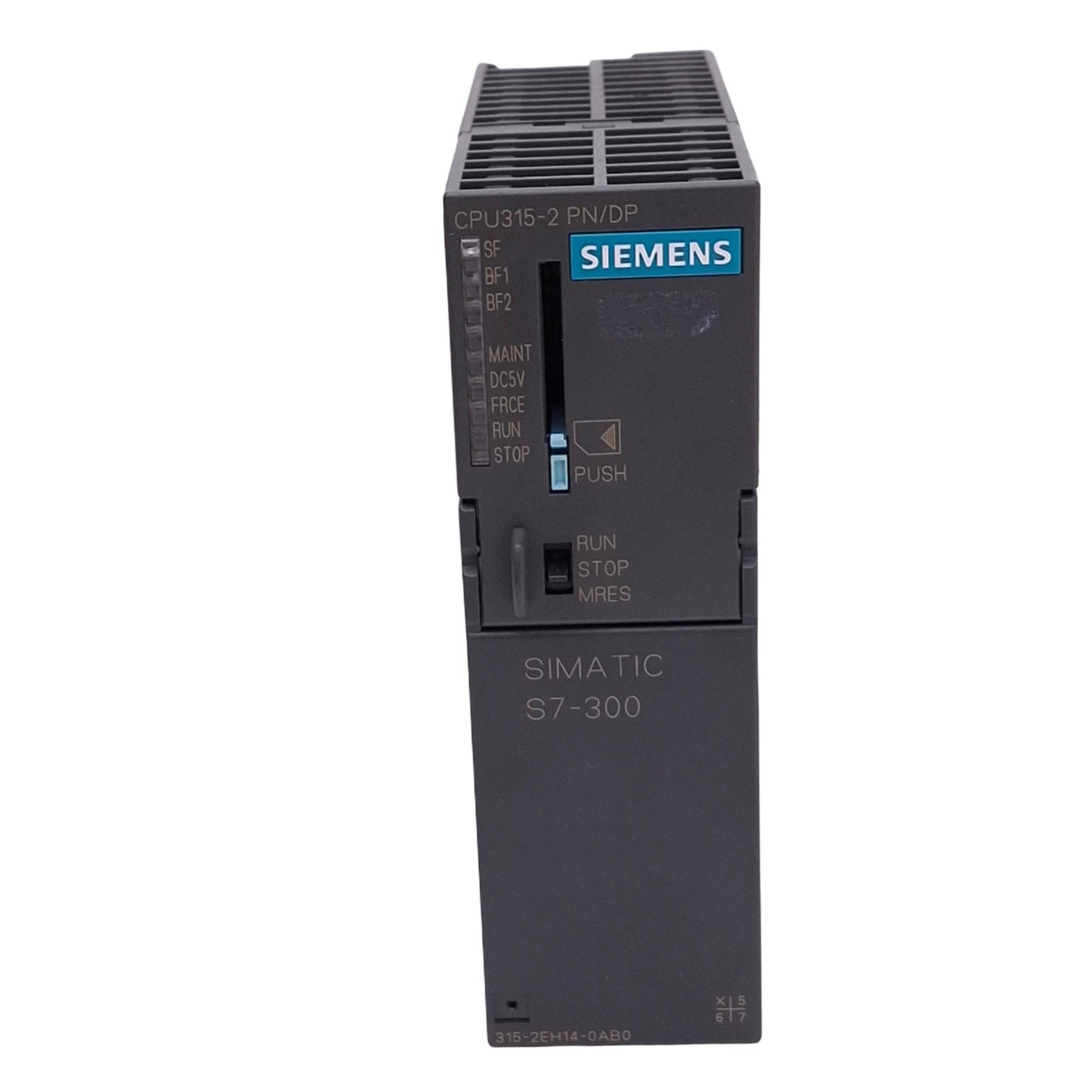 Used Siemens 6ES7315-2EH14-0AB0 SIMATIC S7-300 CPU, 384KB, PROFINET RS485, 24VDC