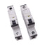 Used Lot of 2 Siemens 5SY4106-7 Circuit Breakers, 1-Pole 6A, 230/400VAC Max, DIN Rail