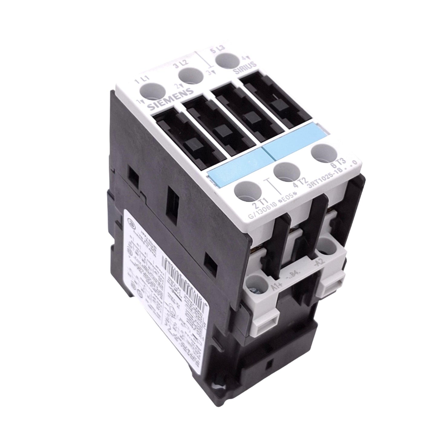 Used Siemens 3RT1025-1BB40 SIRIUS Contactor, 3-Pole, 17A AC-3 Max, 24VDC Coil