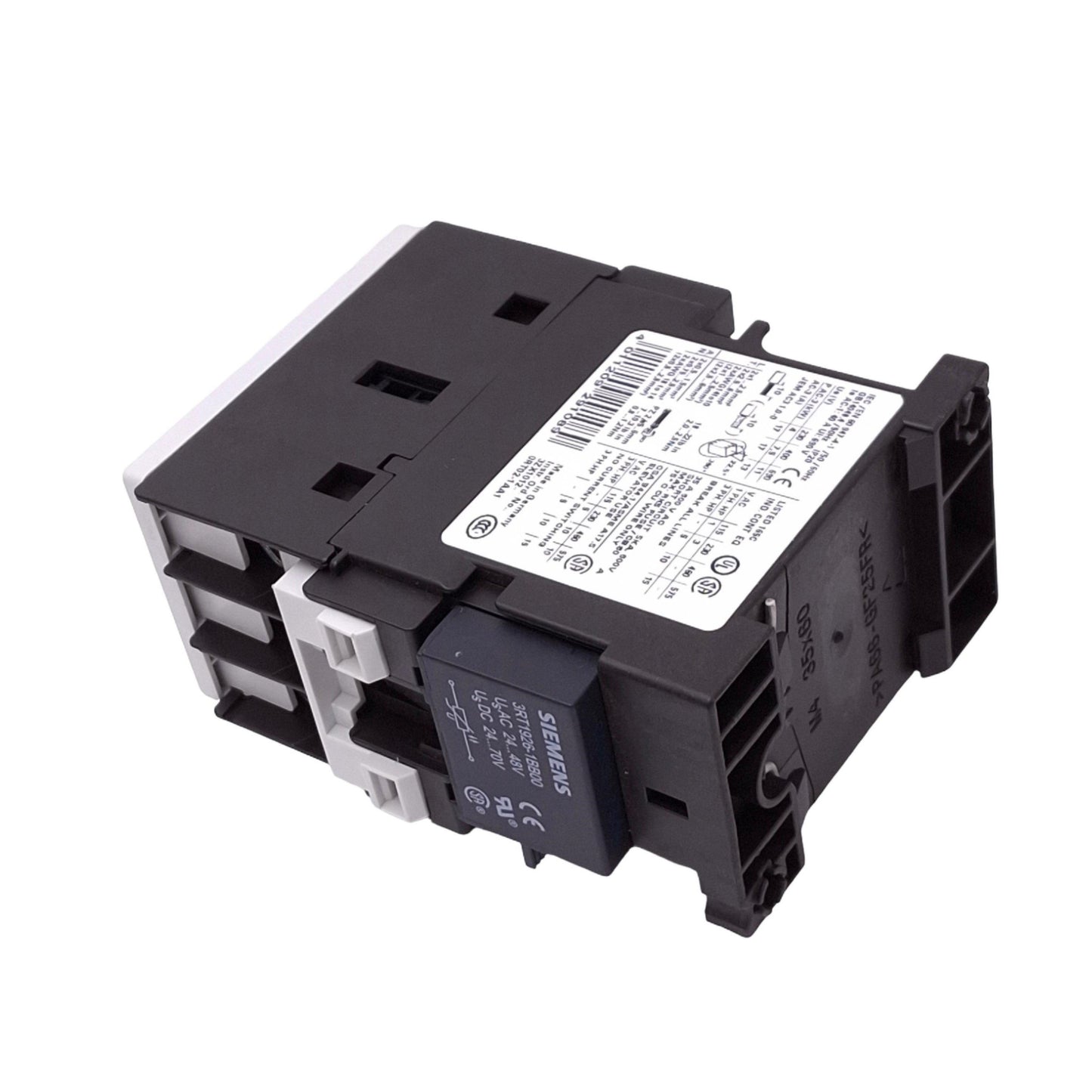 Used Siemens 3RT1025-1BB40 SIRIUS Contactor, 3-Pole, 17A AC-3 Max, 24VDC Coil