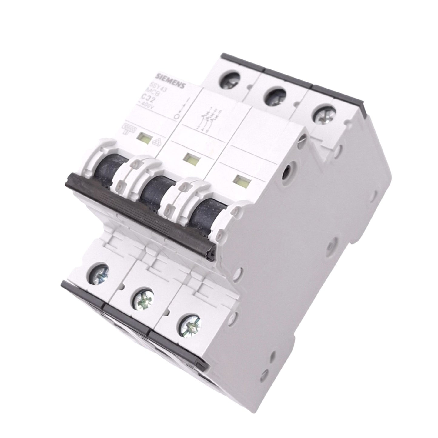 Used Siemens 5SY4332-7 Circuit Breaker, 3-Pole 32A, 400VAC Max, DIN Rail