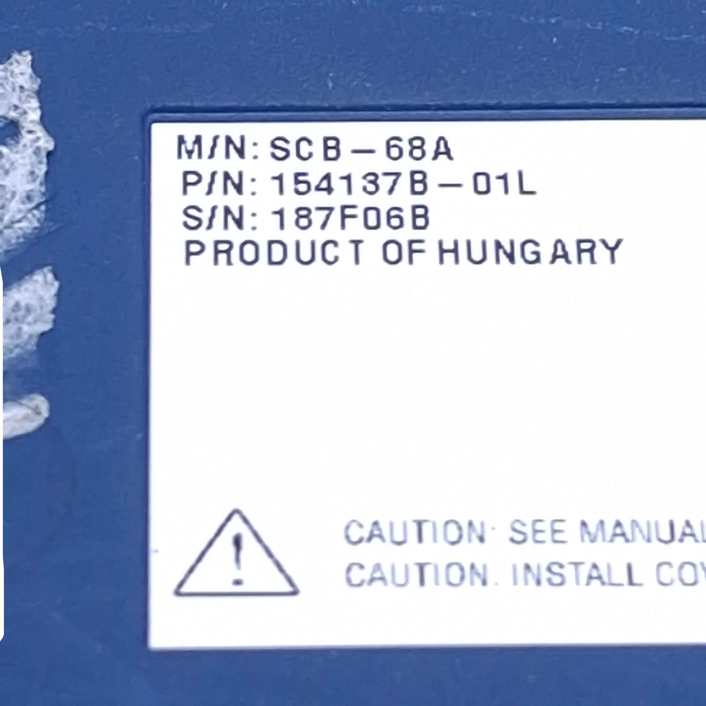 Used National Instruments SCB-68A Shielded I/O Connector Terminal Block *Chipped*