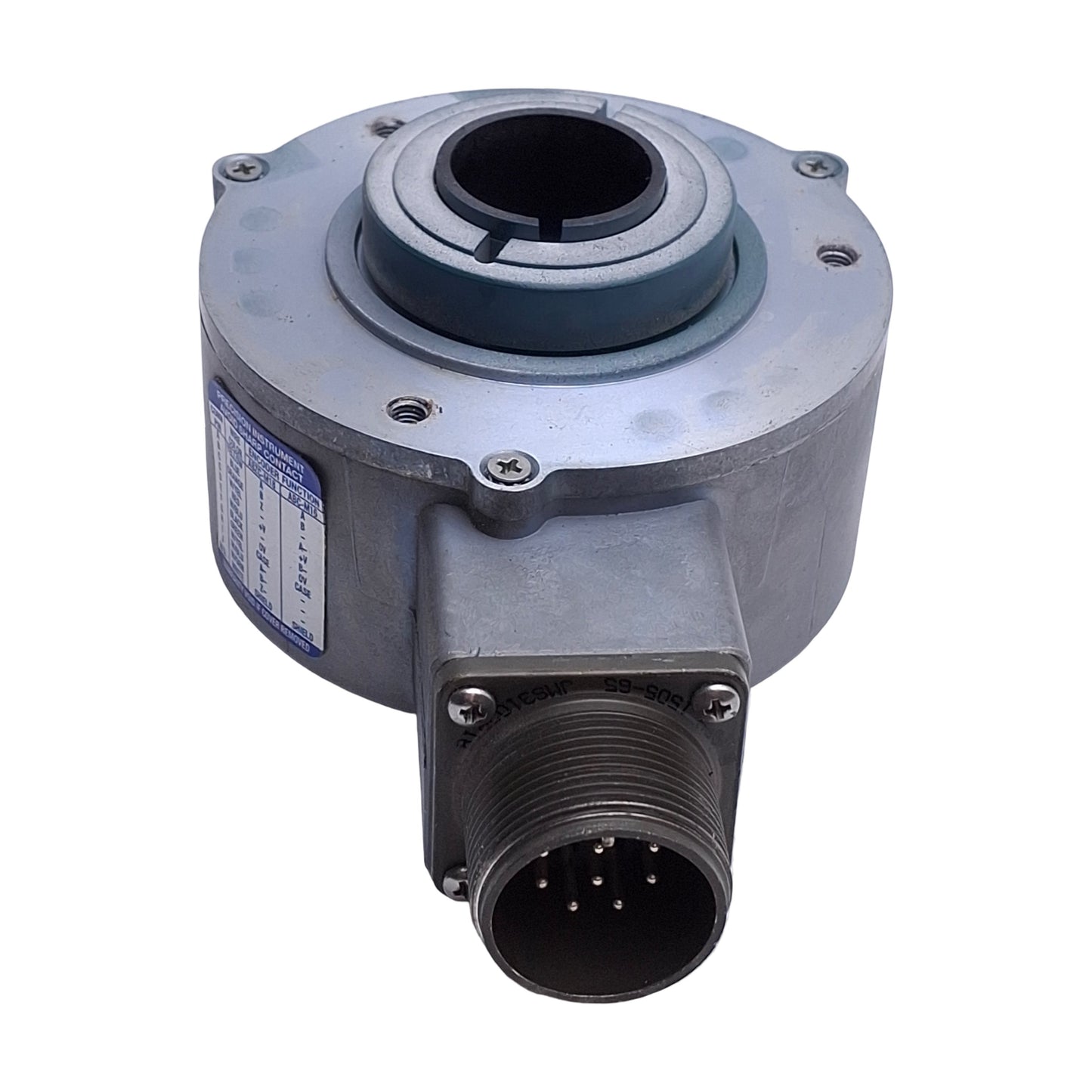 Used BEI Sensors MS35F-100-SS-2048-ABZC-28V/V-SM18-S Rotary Encoder 1in Bore, 5-28V/V